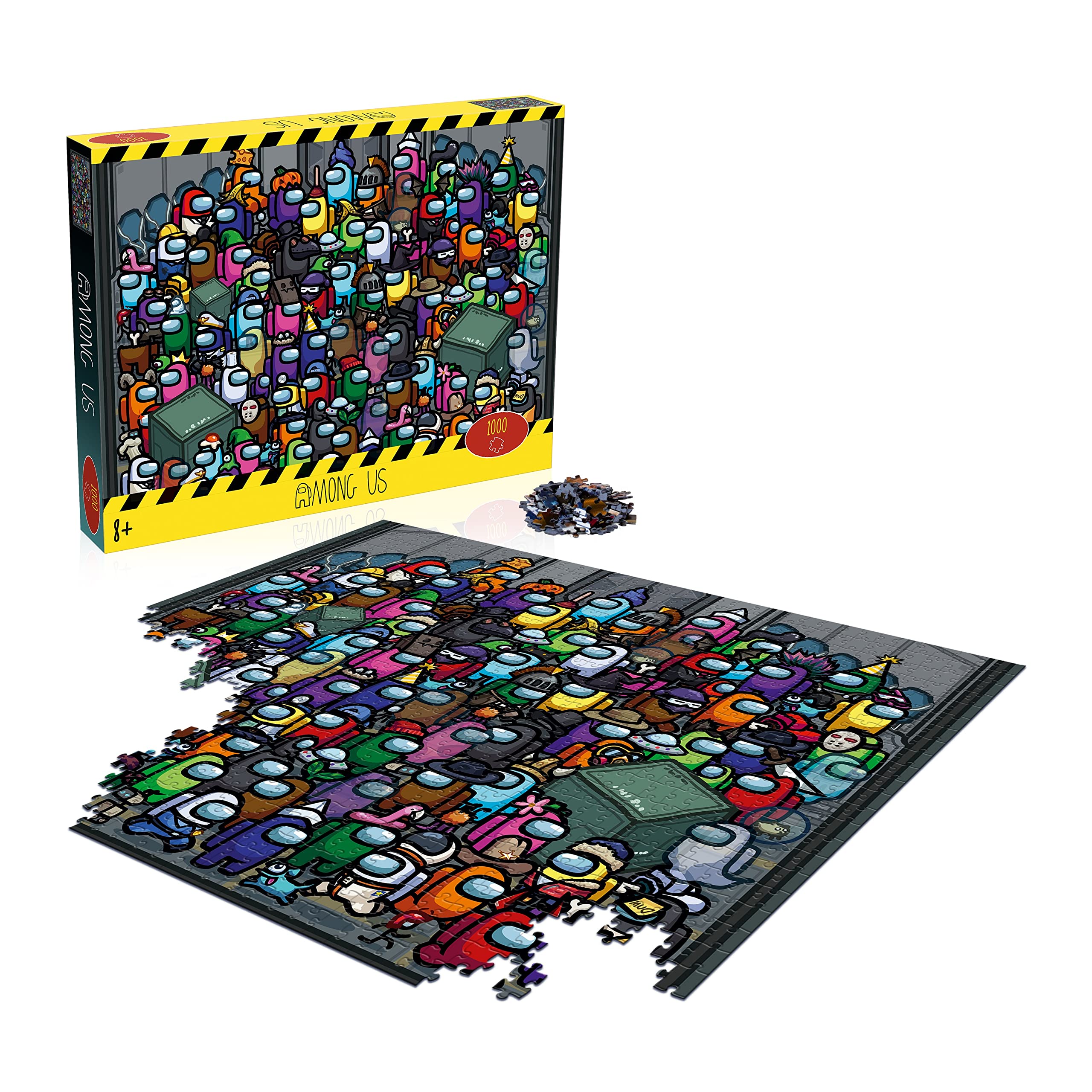 Among Us 1000 Piece Jigsaw Puzzle - Officially Licensed Crime Scene Challenge, Age 8+ 3