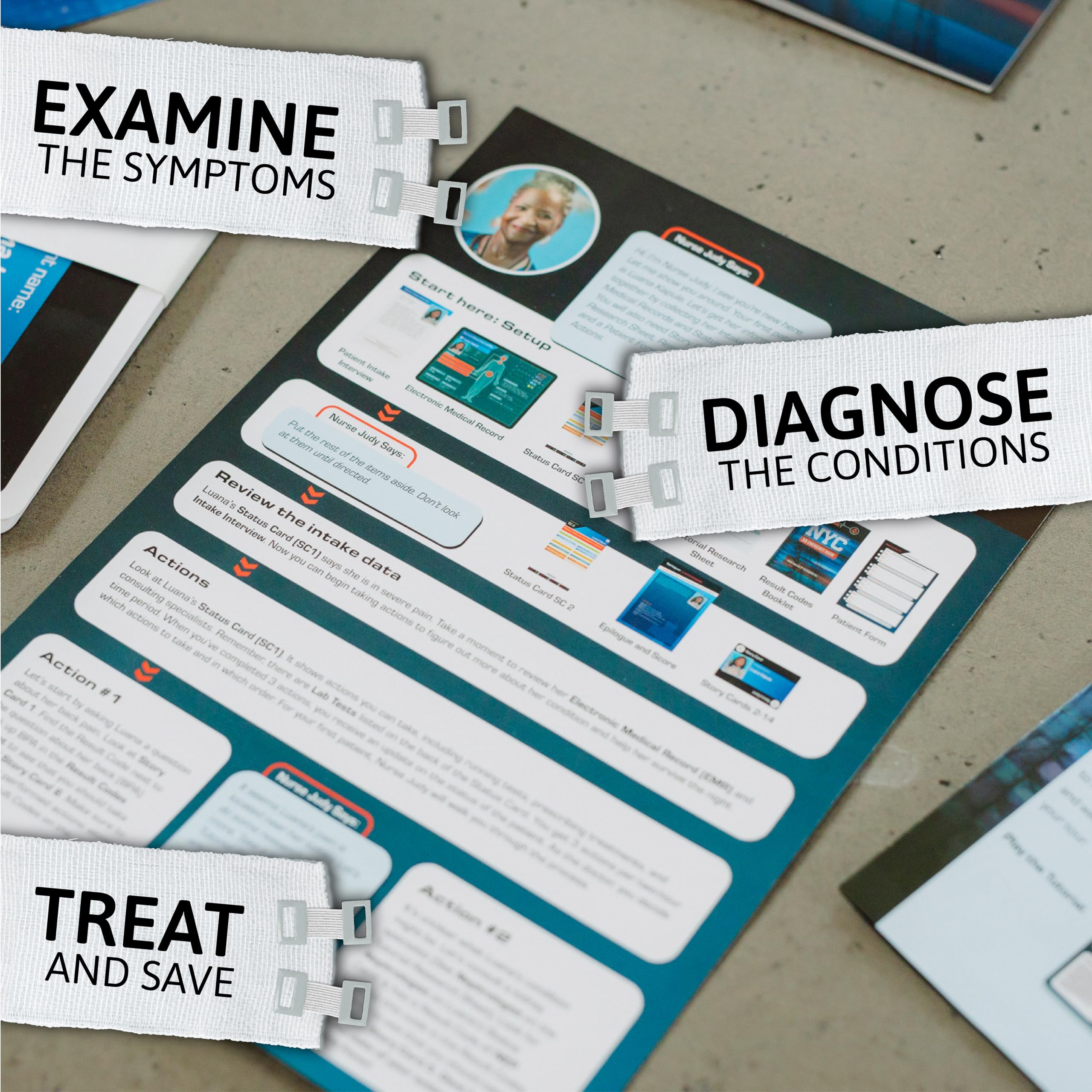 Fat Brain Toys Medical Mysteries Board Game - Cooperative Strategy Game for Adults & Teens 12