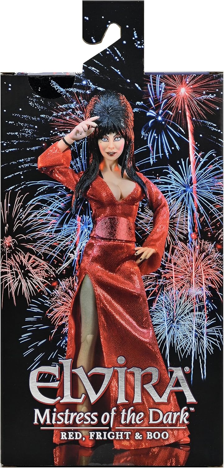 Neca Elvira Mistress of the Dark - Elvira Red Fright and Boo 8" Clothed Action Figure (56080)