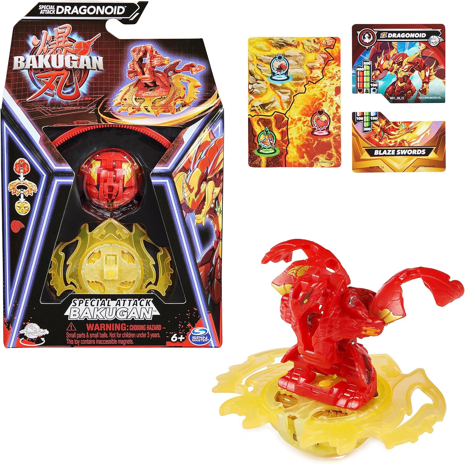 Special Attack Dragonoid - Spinning Collectible Action Figure for Kids 5-15