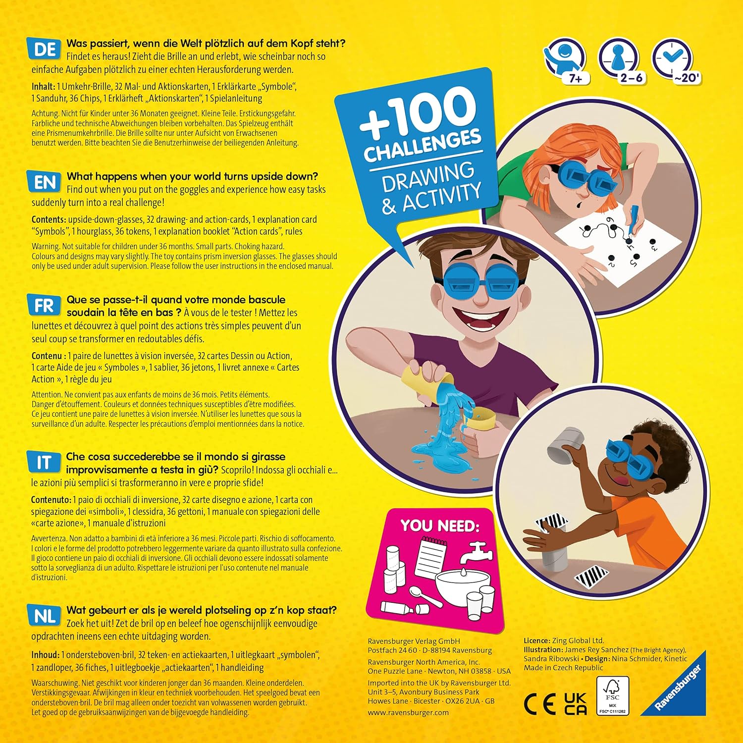 Ravensburger Upside Down Challenge Game - Party Board Game for Kids and Adults 9