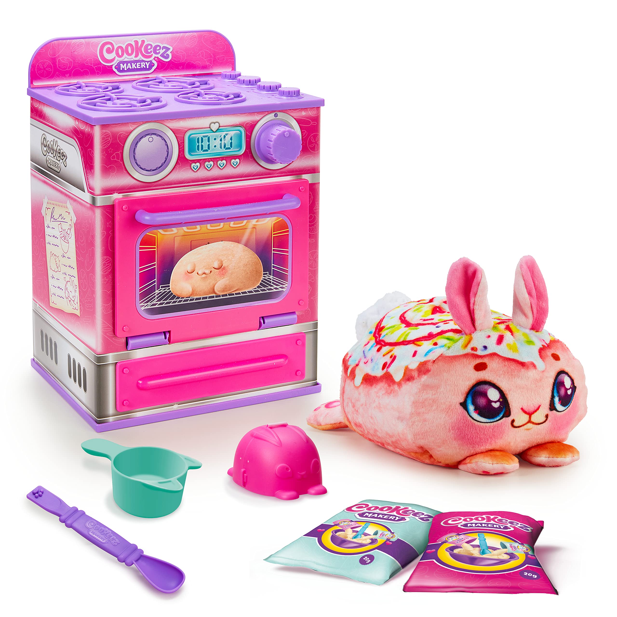 Cookeez Makery Cinnamon Treatz Oven - Interactive Plush Baking Playset for Kids 5+
