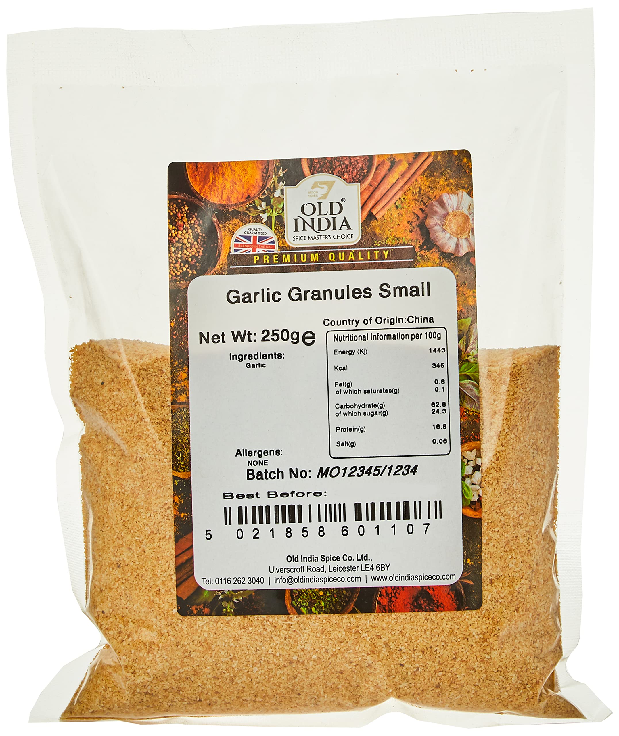 Old India Garlic Granules 250g