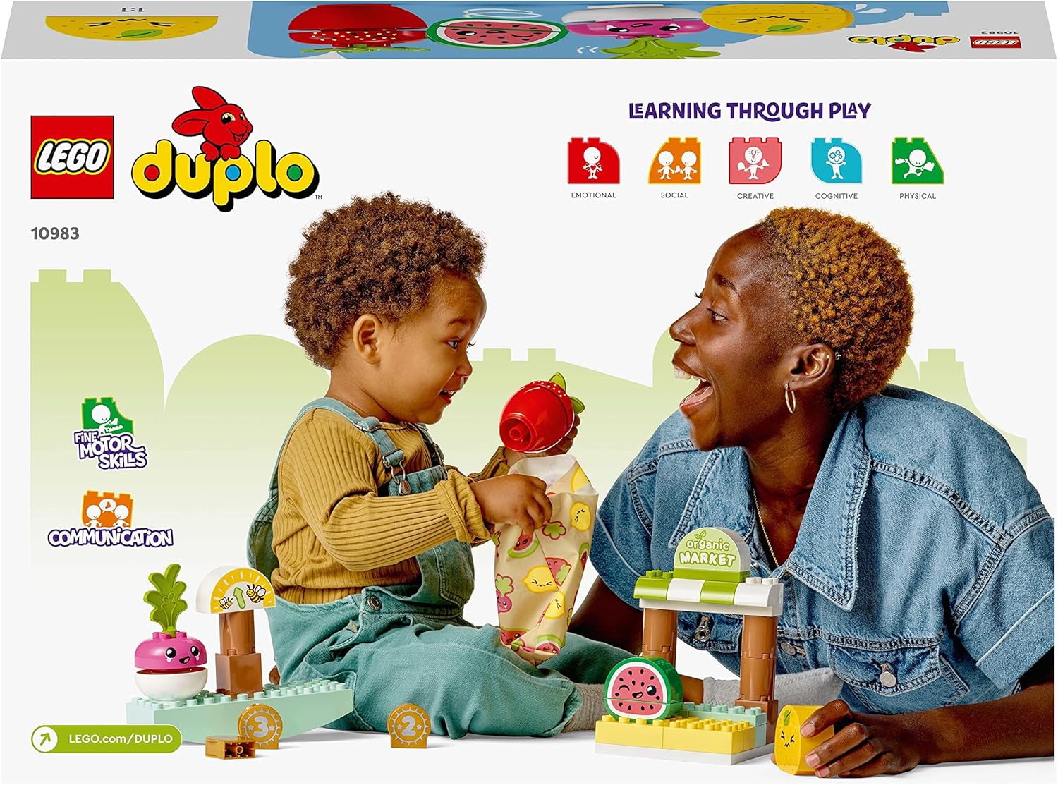 LEGO DUPLO My First Organic Market - Educational Fruit & Vegetable Toy Set for Toddlers 18 Months+ 7