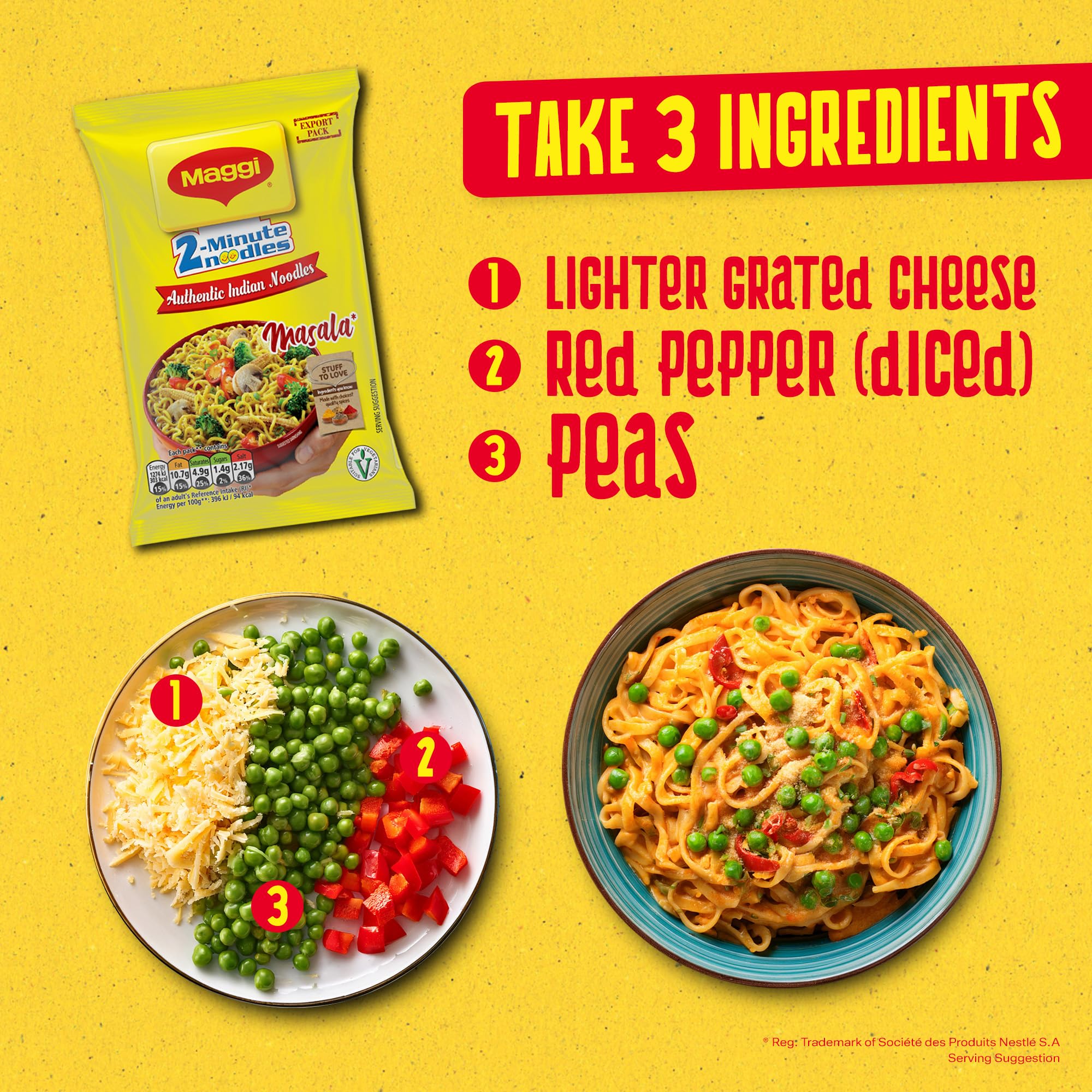 MAGGI 2 Minute Authentic Indian Masala Spicy Instant Noodles 70g 5