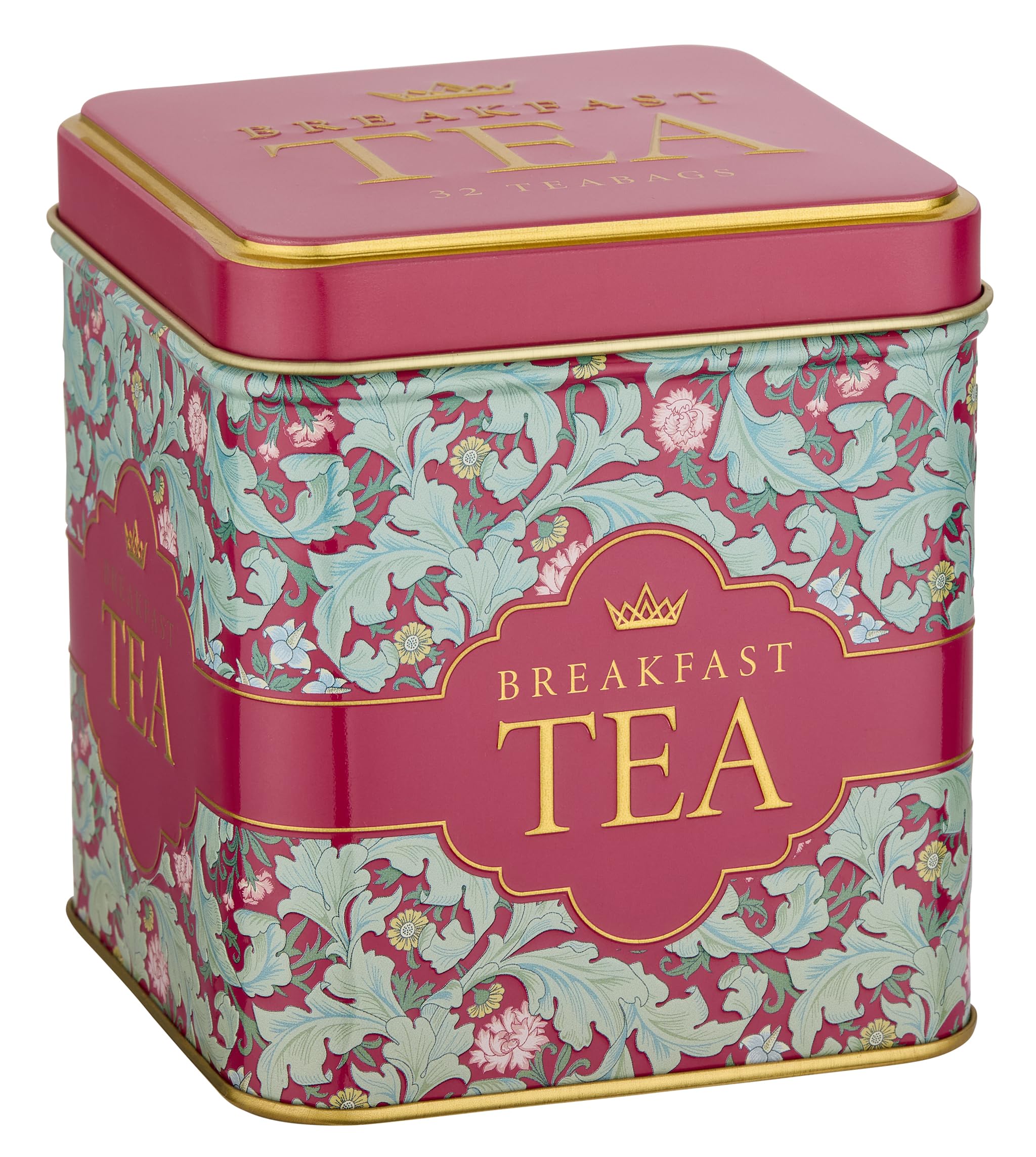 New English Teas Victorian Garden Tea Tin - 32 English Breakfast Teabags 11