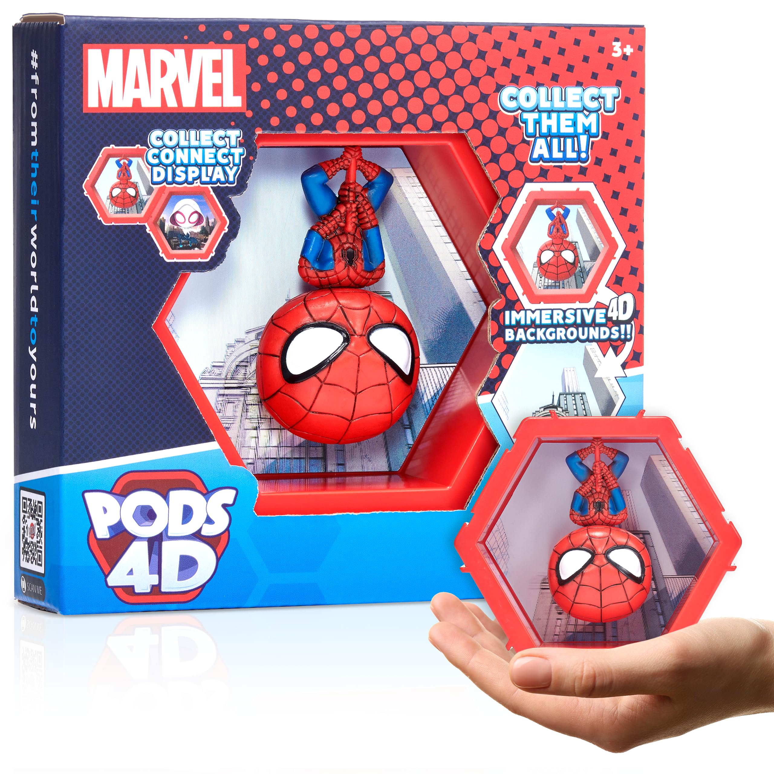 WOW! PODS Spider-man Collectible Bobblehead Figure | 4D Lenticular Effect | Special Edition