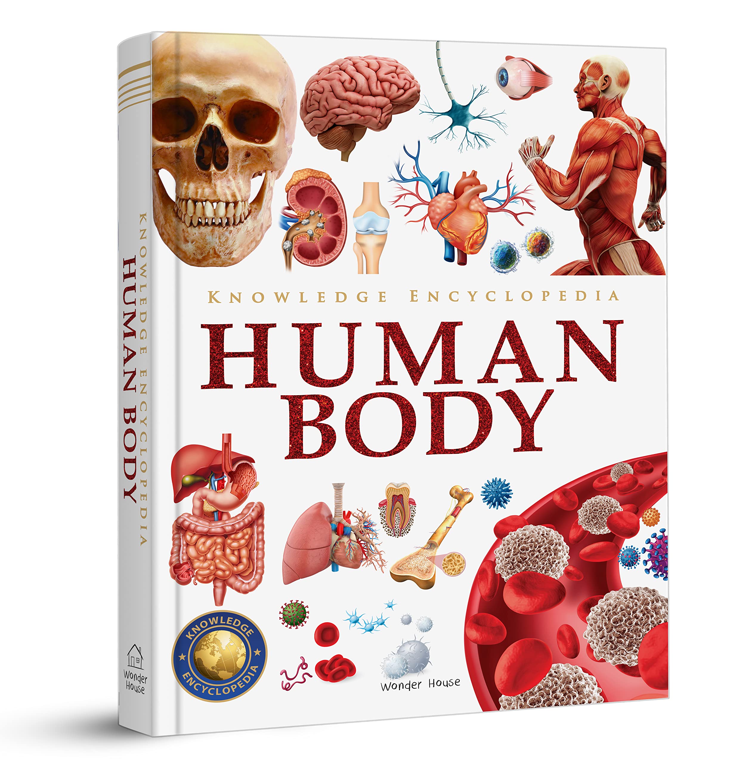 Wonder House Books Knowledge Encyclopedia Human Body - Hardcover, 1080 Pages, Ages 3-4