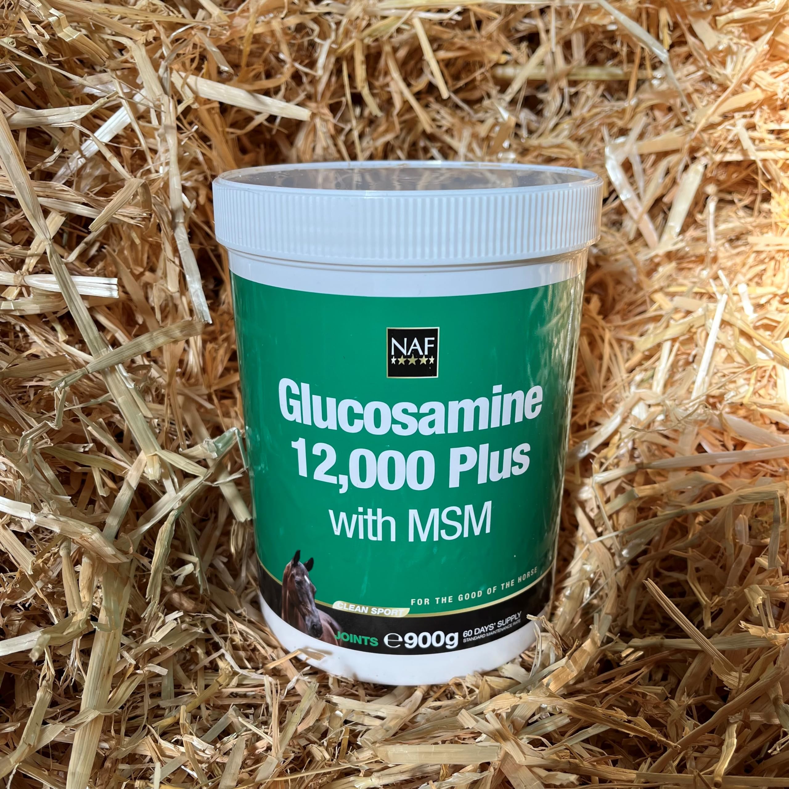 NAF Glucosamine 12,000 Plus with MSM - Joint Support Powder for Horses | 900g