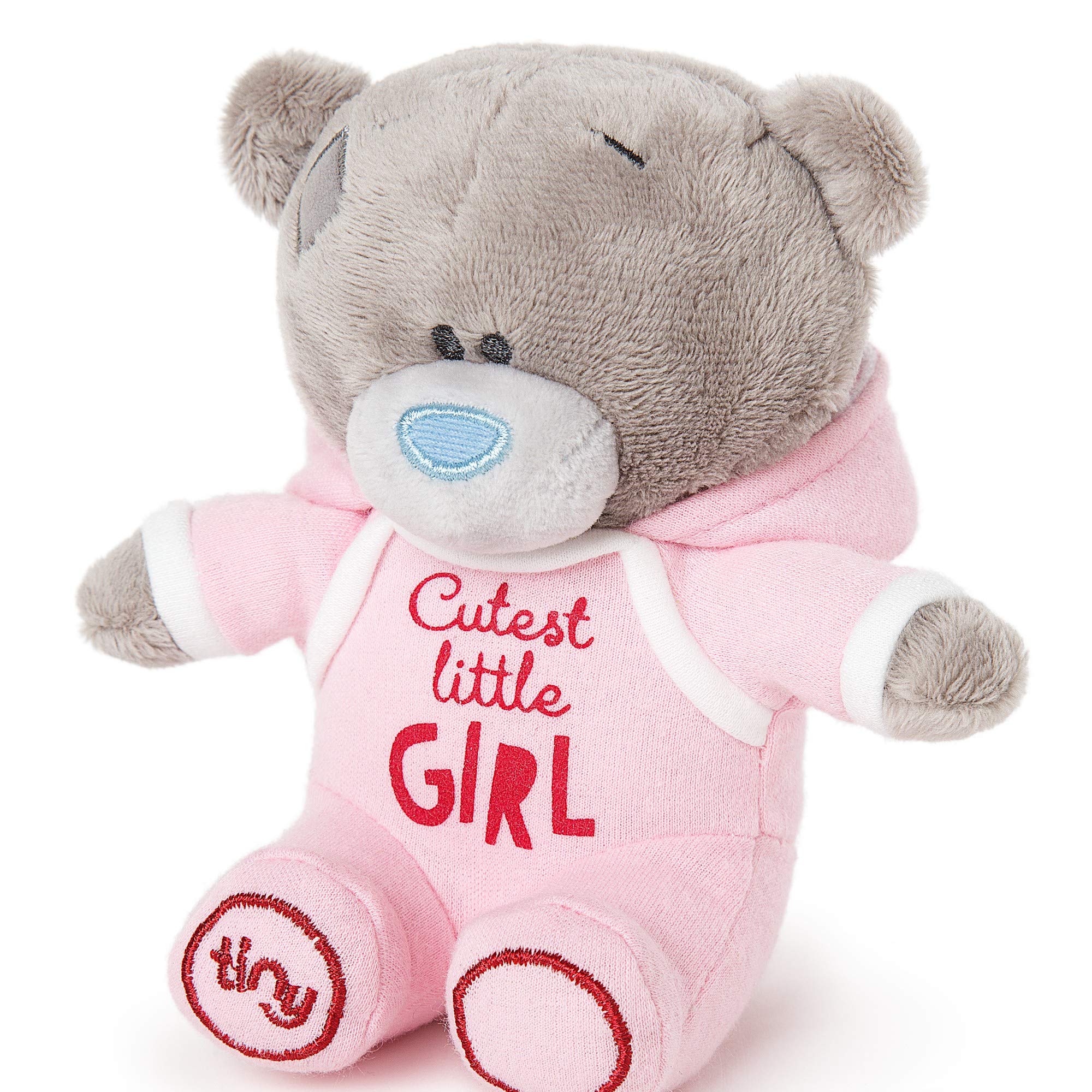 Me To You Tiny Tatty Teddy 'Cutest Little Girl' Bear in Pink Baby Grow | 10cm Stuffed Toy