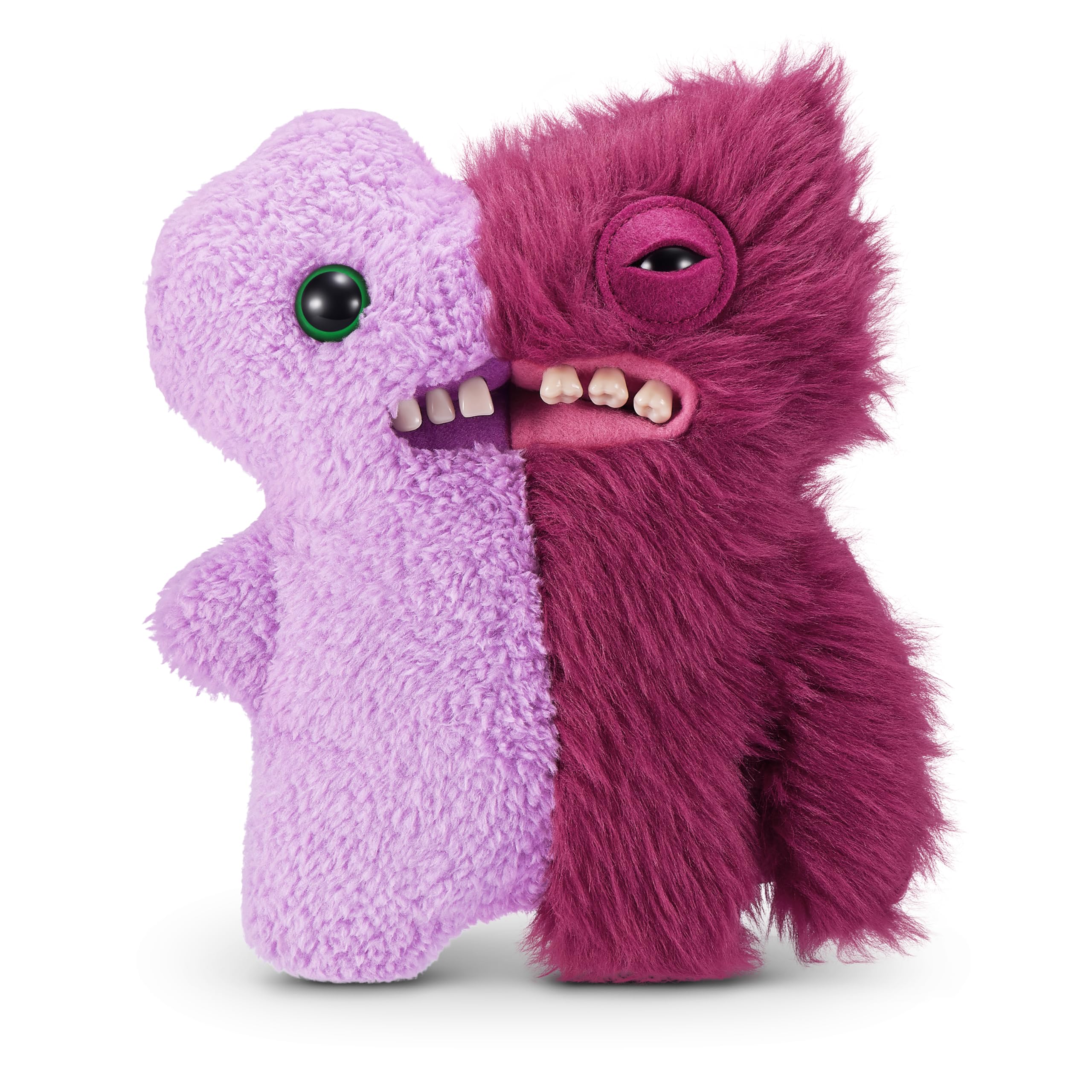 Fuggler Misfit Monsters 9-inch Series 1 - Gaptooth Weirdo Lilac & Red Plush Toy by ZURU 7