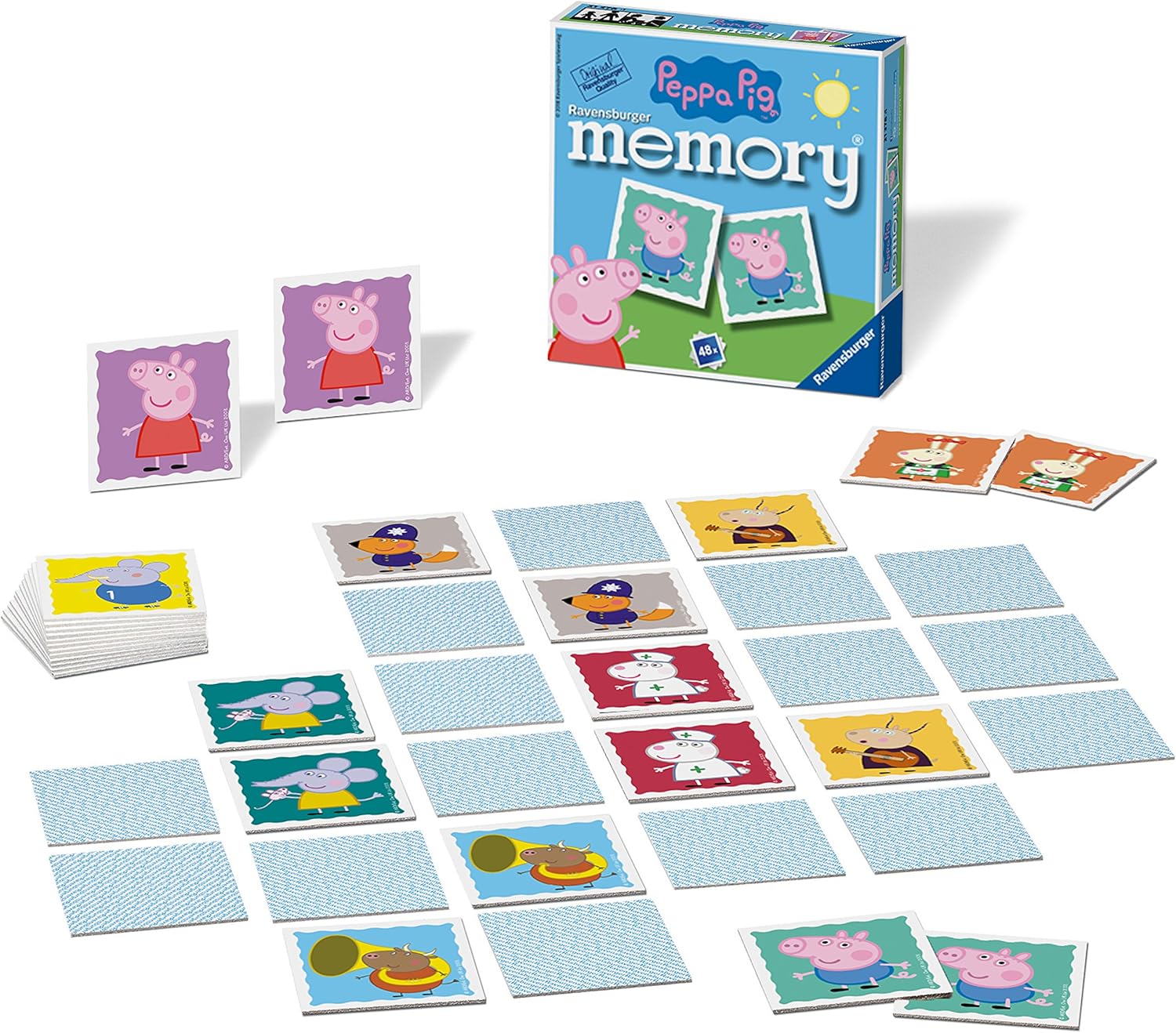 Ravensburger Peppa Pig Mini Memory Game - Matching Pairs Card Game for Kids 5