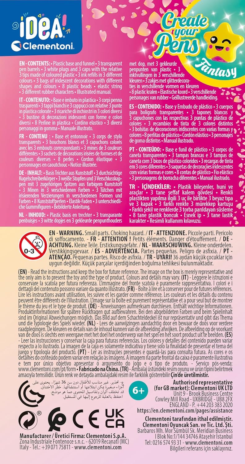 Clementoni Fantasy Lab Creative Pen Kit - Arts & Crafts for Kids 6+ 5