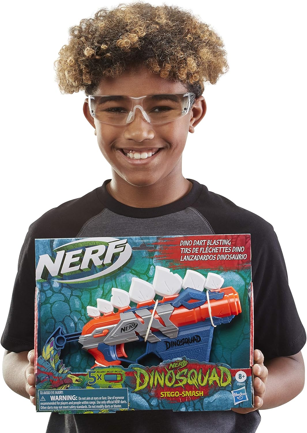 Nerf DinoSquad Stegosmash Dart Blaster - Dinosaur Design with 5 Elite Darts 6
