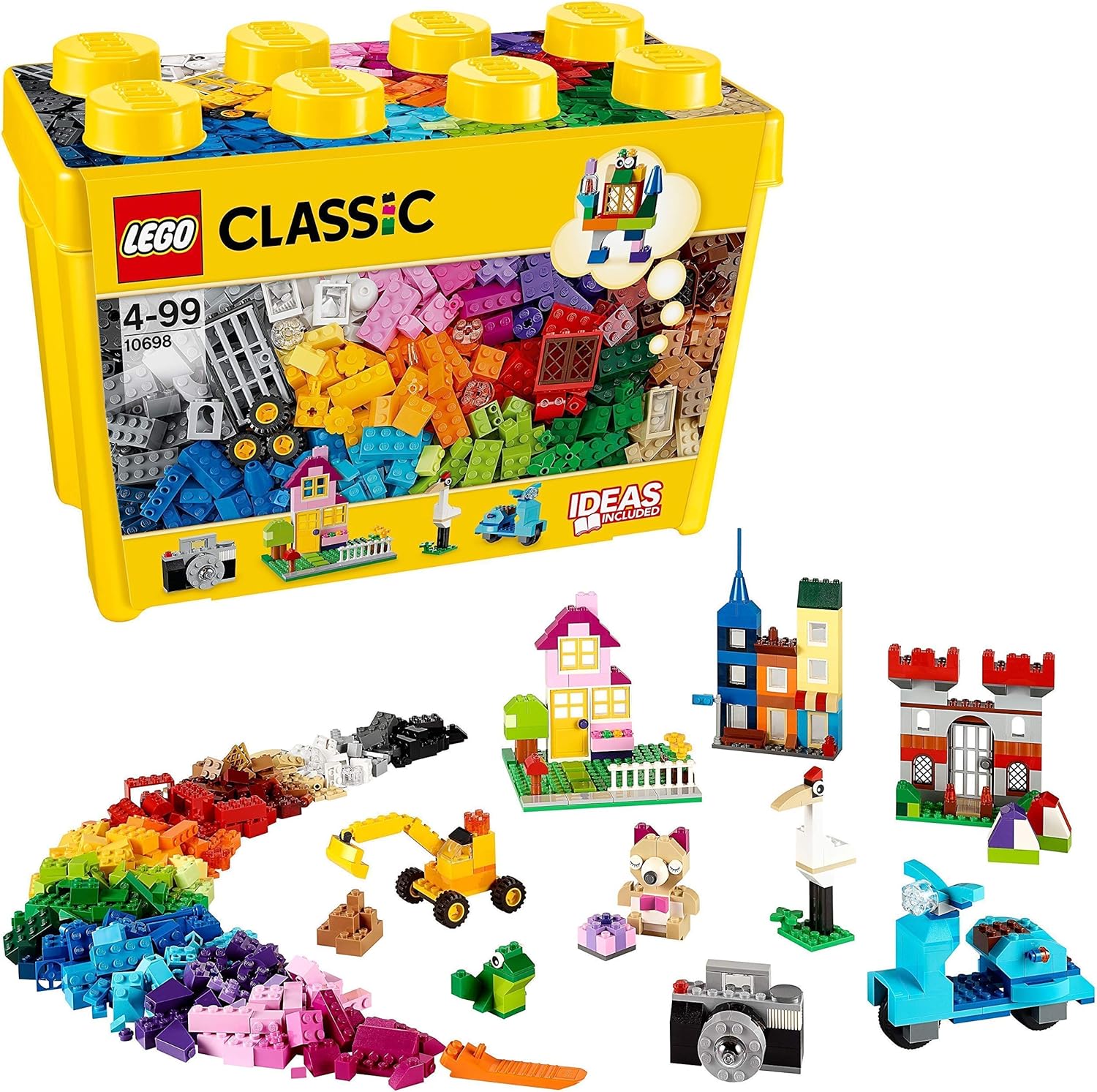 LEGO Classic Large Creative Brick Box 10698 - 790-Piece Building Set for Kids 4+