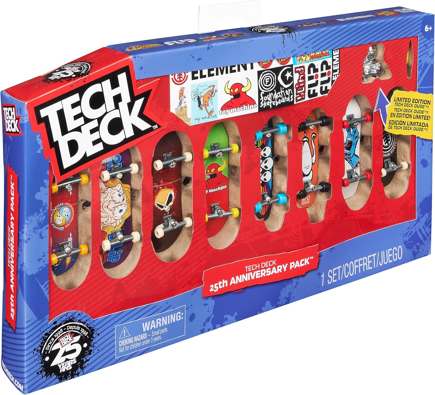 Tech Deck 25th Anniversary 8-Pack with Exclusive Silver Collector's Edition Figure 7