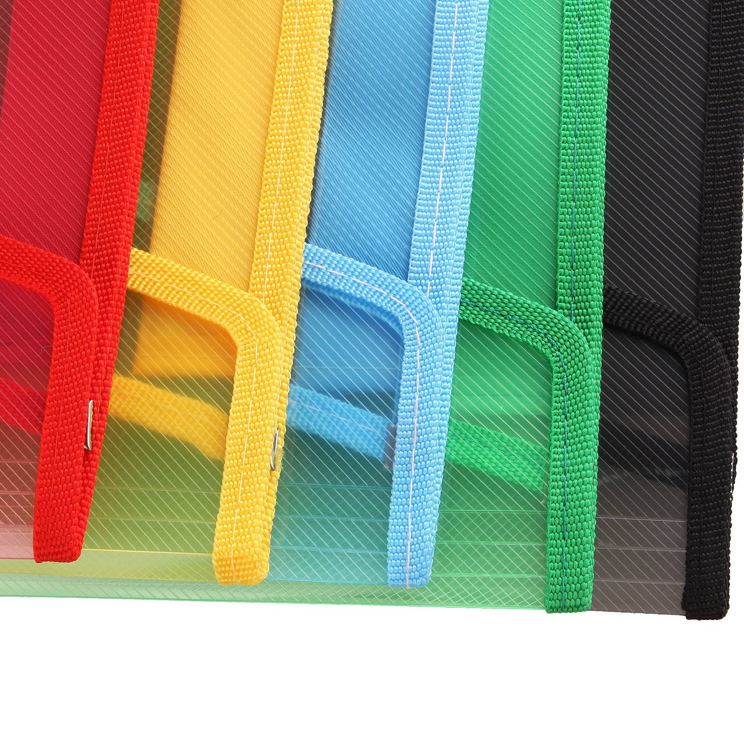 ASelected Document Pockets with Popper - A4 Plastic Envelope Wallets | 800 Sheet Capacity | Pack of 5 3