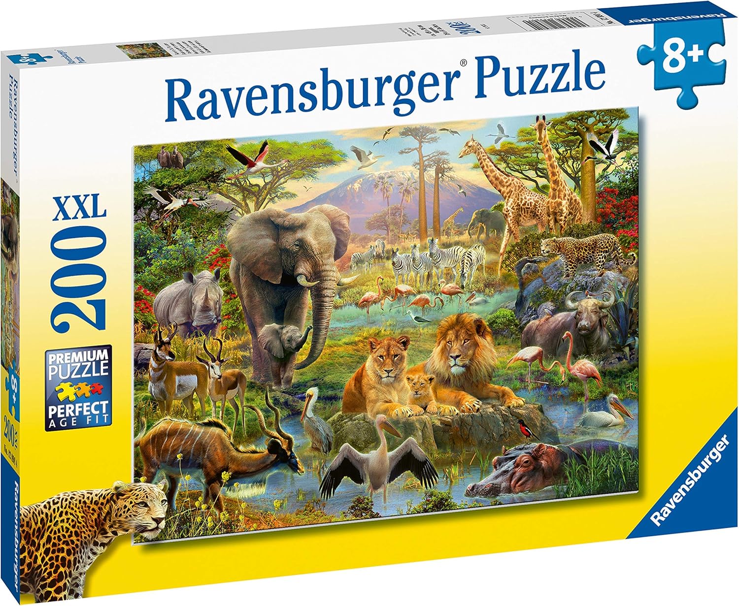 Ravensburger Animals of the Savanna 200-Piece Jigsaw Puzzle - Extra Large Pieces for Kids 8 Years & Up 10