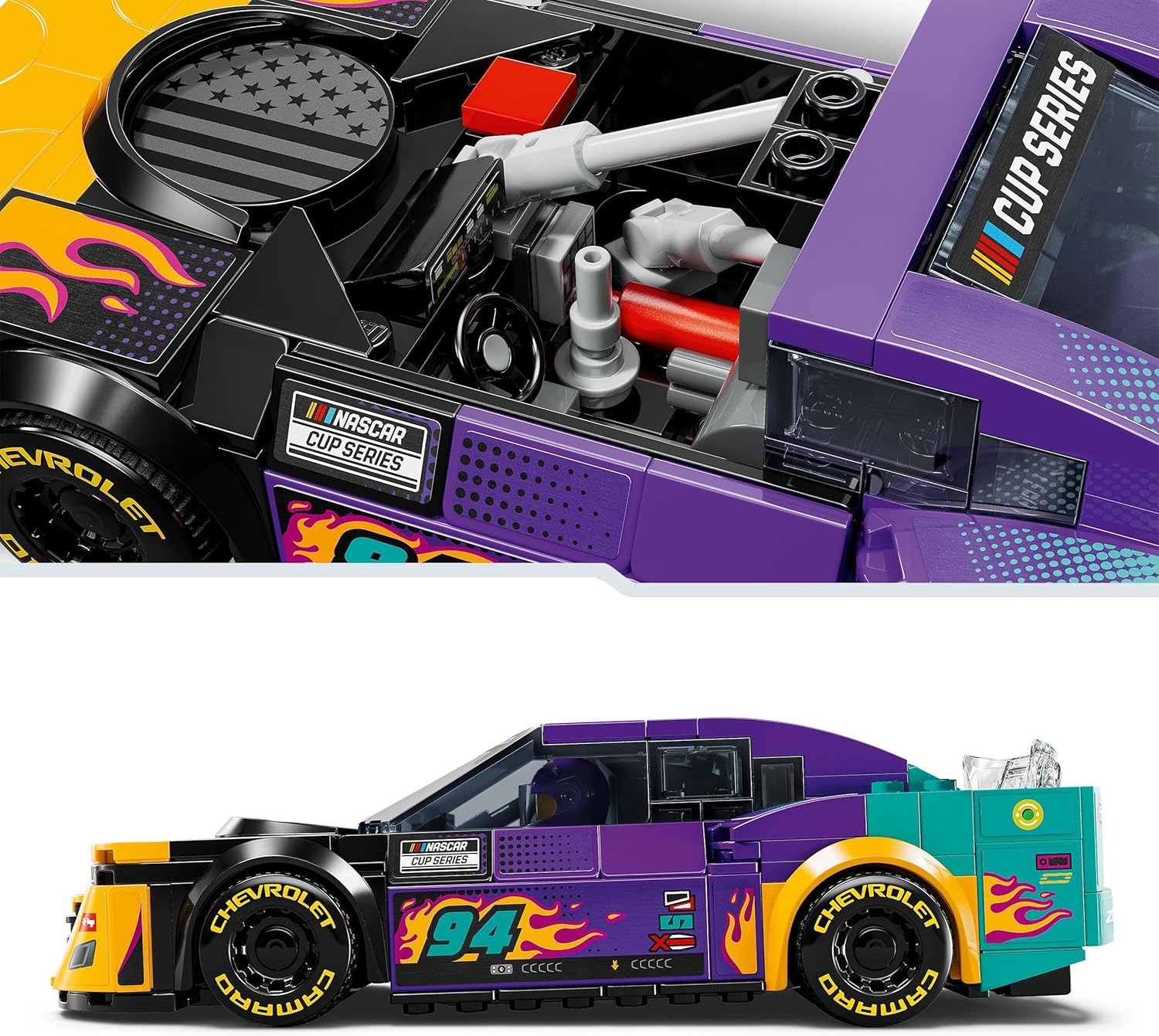 LEGO Speed Champions NASCAR Next Gen Chevrolet Camaro ZL1 Race Car Toy - Building Set for Ages 9+ 8