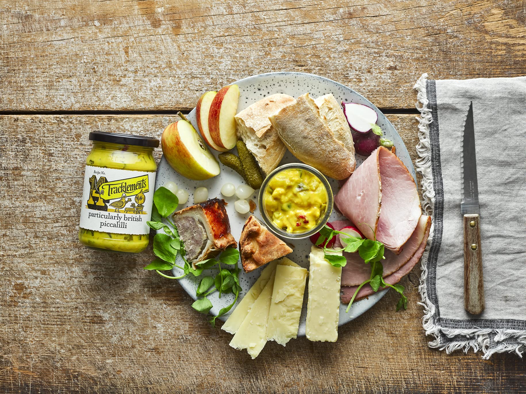 Tracklements Particularly British Piccalilli - Mustard Base Pickle | Pack of 2 (230g)