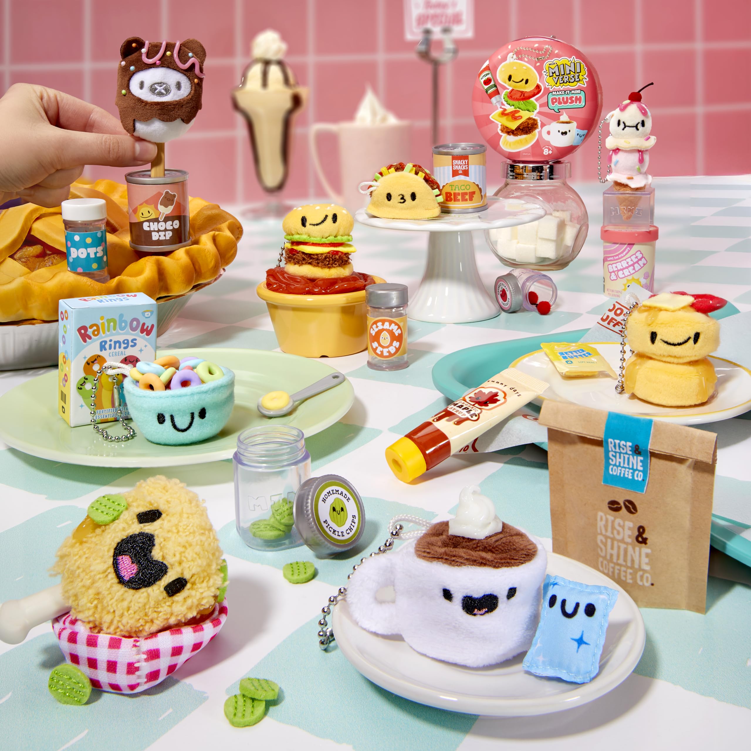 MGA's Miniverse Make It Mini Plush - DIY Food-Themed Plush Craft Kit | No Sewing Required | Collectible 8