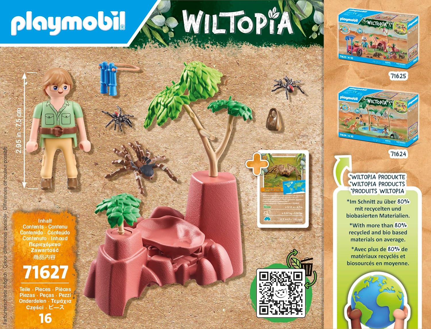 Playmobil 71627 Wiltopia Spider Rocks Playset - Action-Packed Spider Adventure for Kids 4+ 5