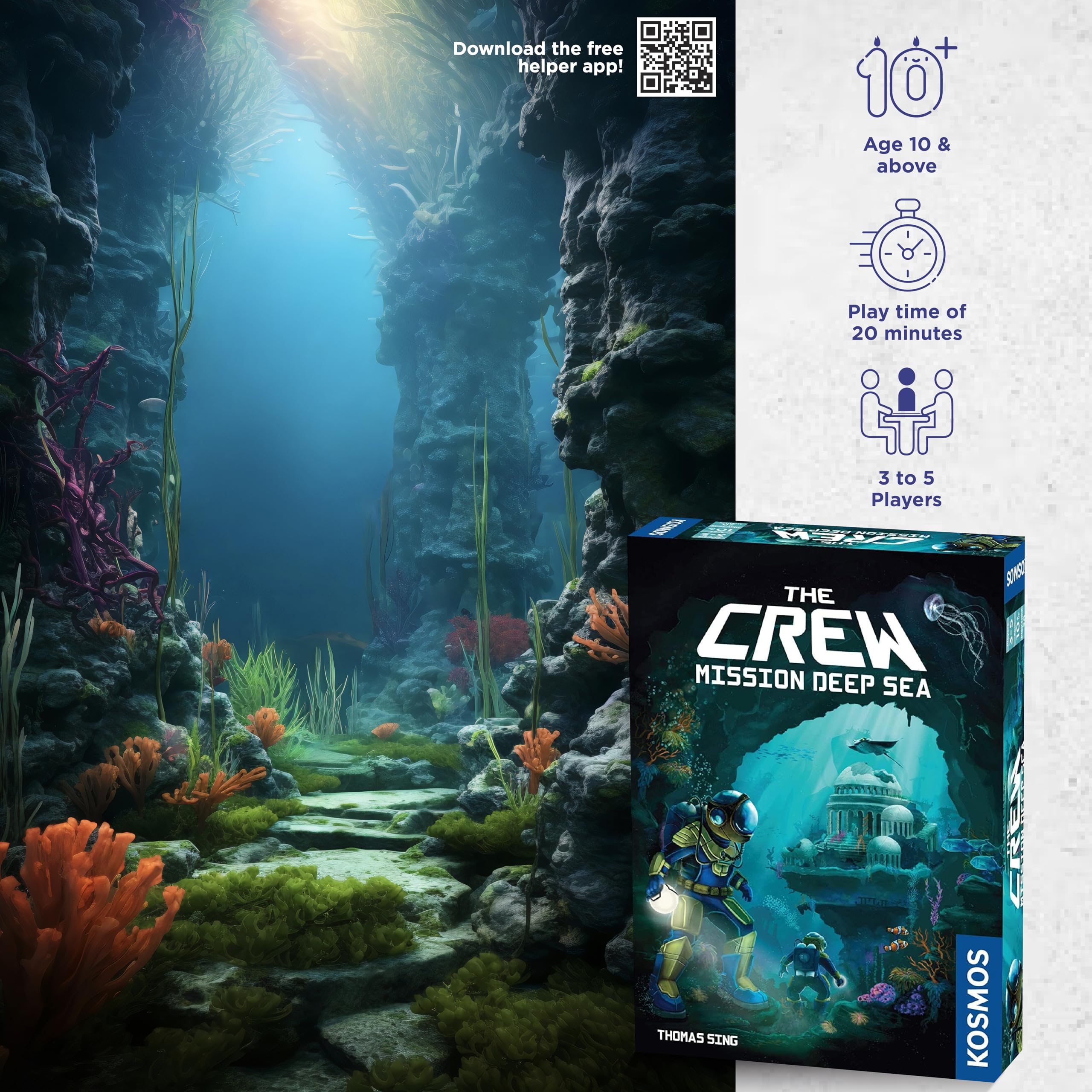 Thames & Kosmos The Crew: Mission Deep Sea Cooperative Trick-Taking Card Game for Ages 10+ 2