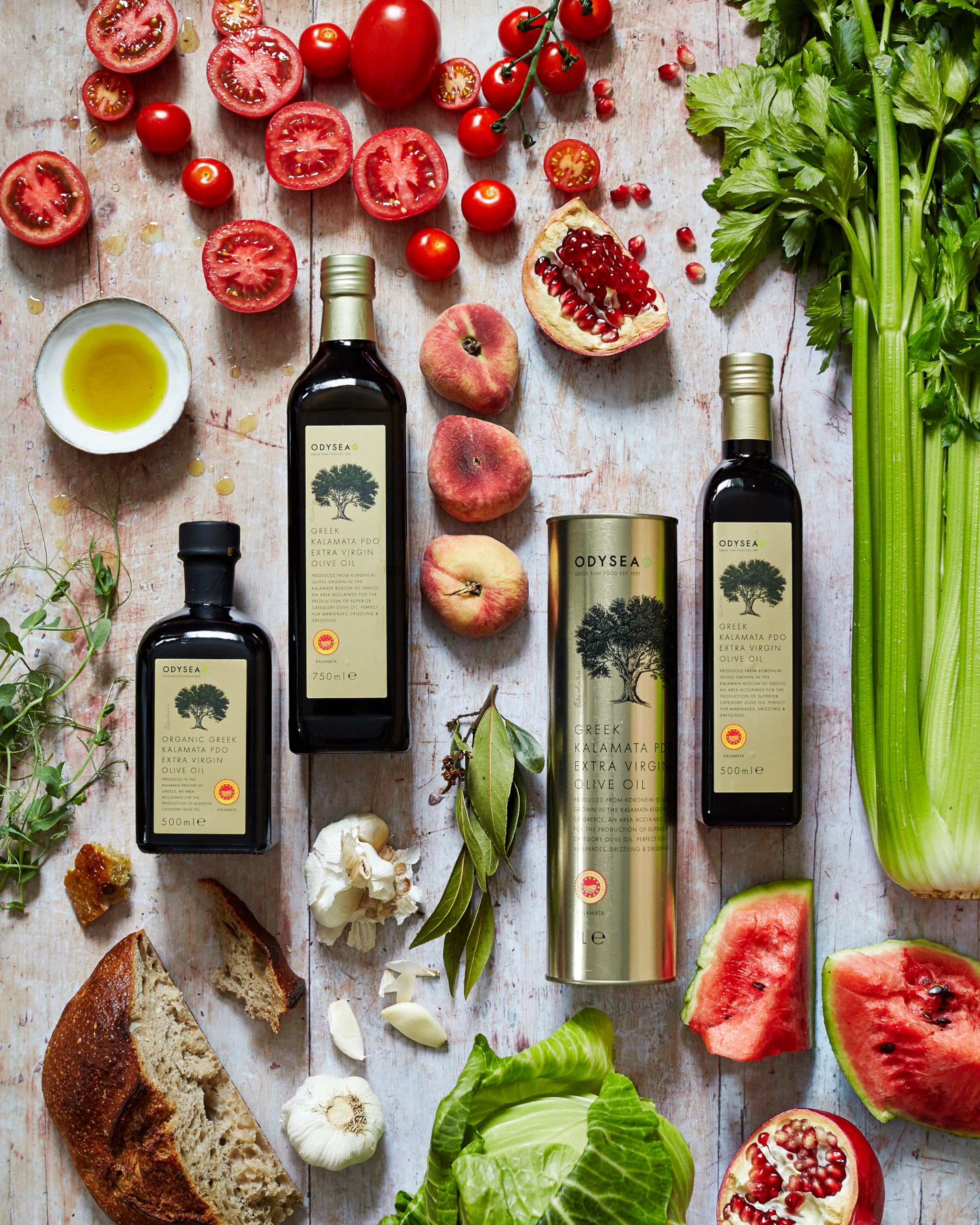 Odysea PDO Kalamata Extra Virgin Olive Oil, Cold Pressed, Glass Bottle (500ml) 8