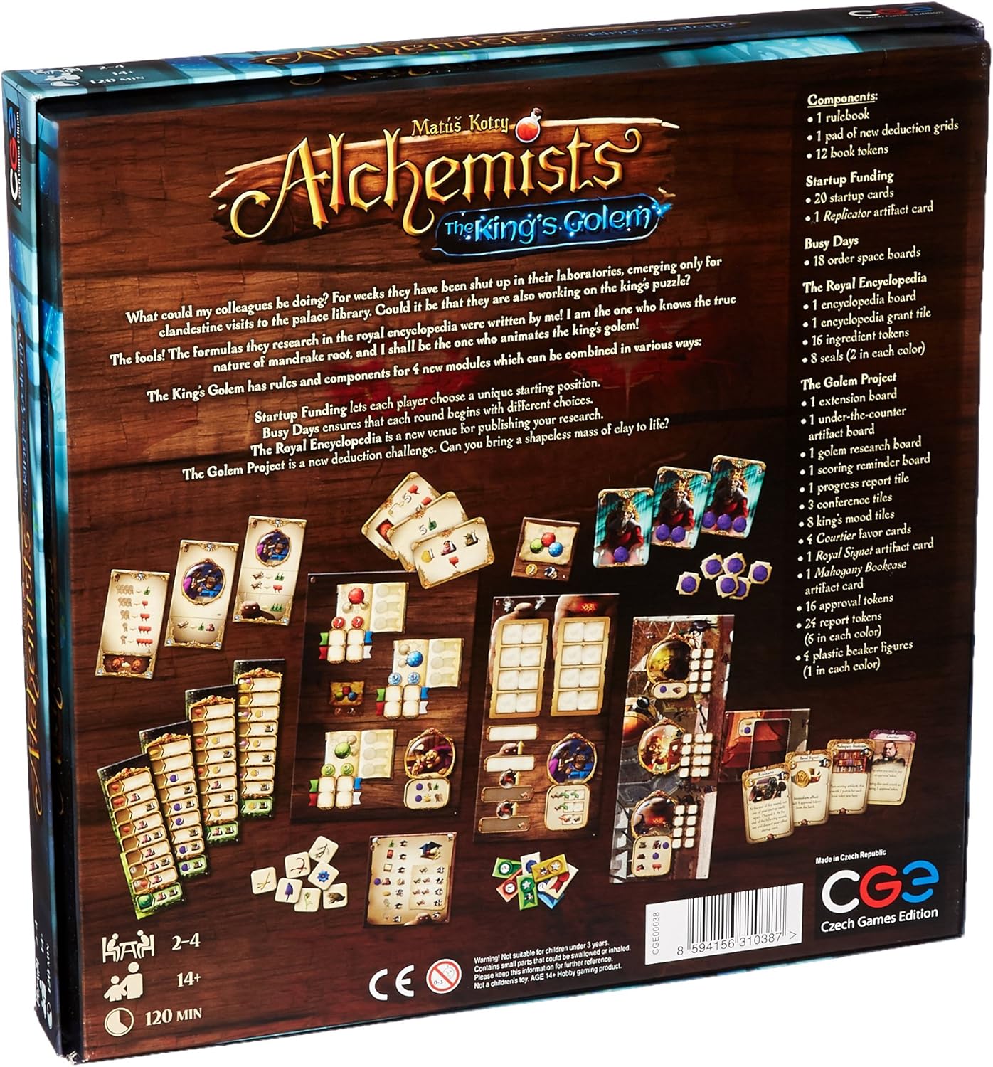 Czech Games The King's Golem: Alchemists Expansion Board Game 5