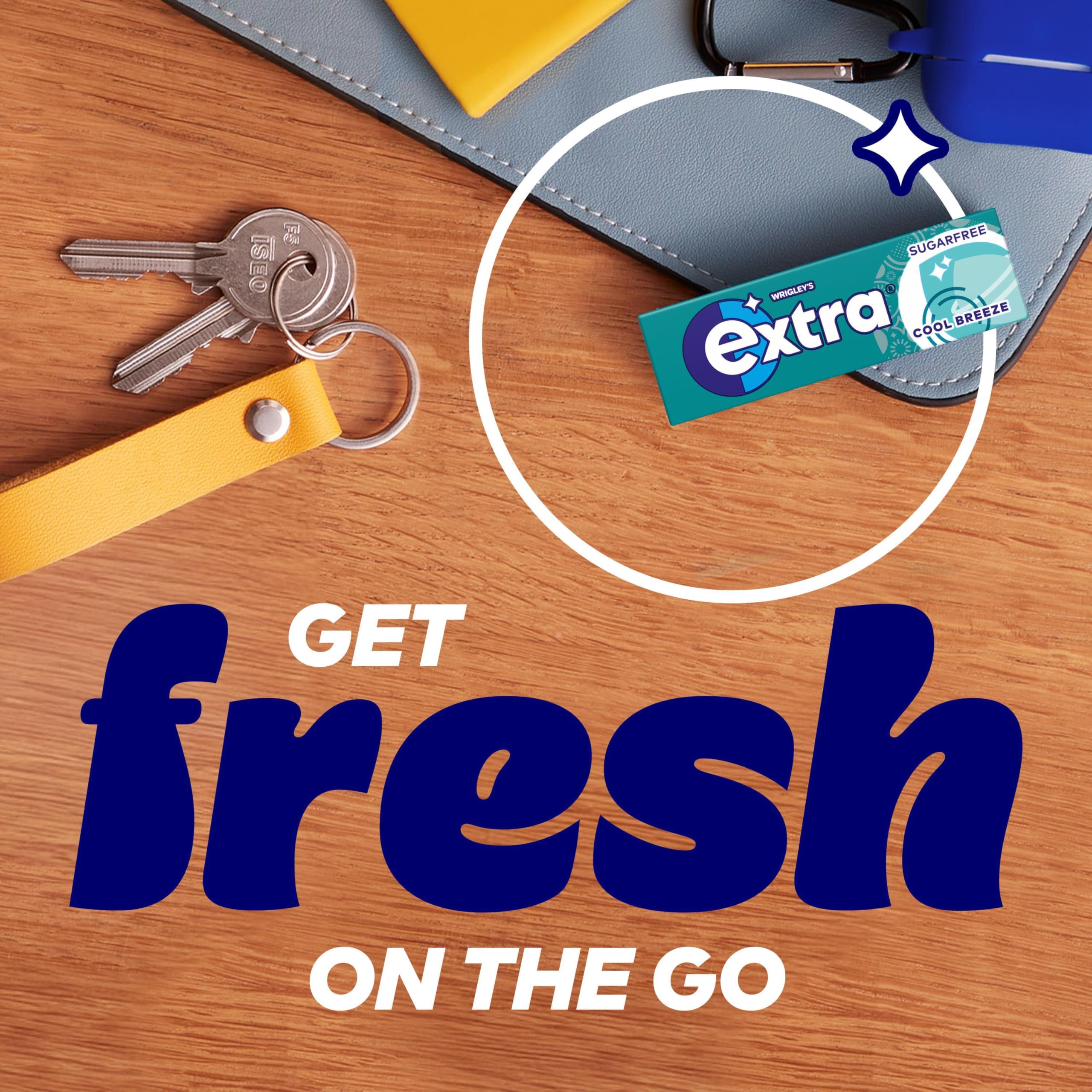 Extra - Cool Breeze Sugar Free Chewing Gum, 30 Packs of 10 Pieces (300 Pieces Total) 12