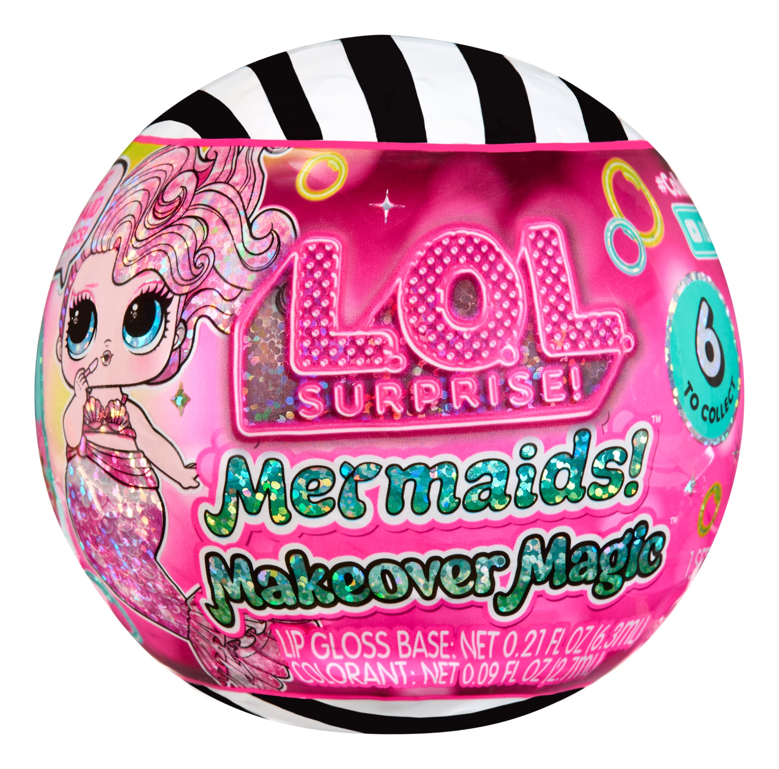 L.O.L. Surprise! Mermaids Makeover Magic Tots Doll - DIY Wearable Lip Gloss | Ages 3+