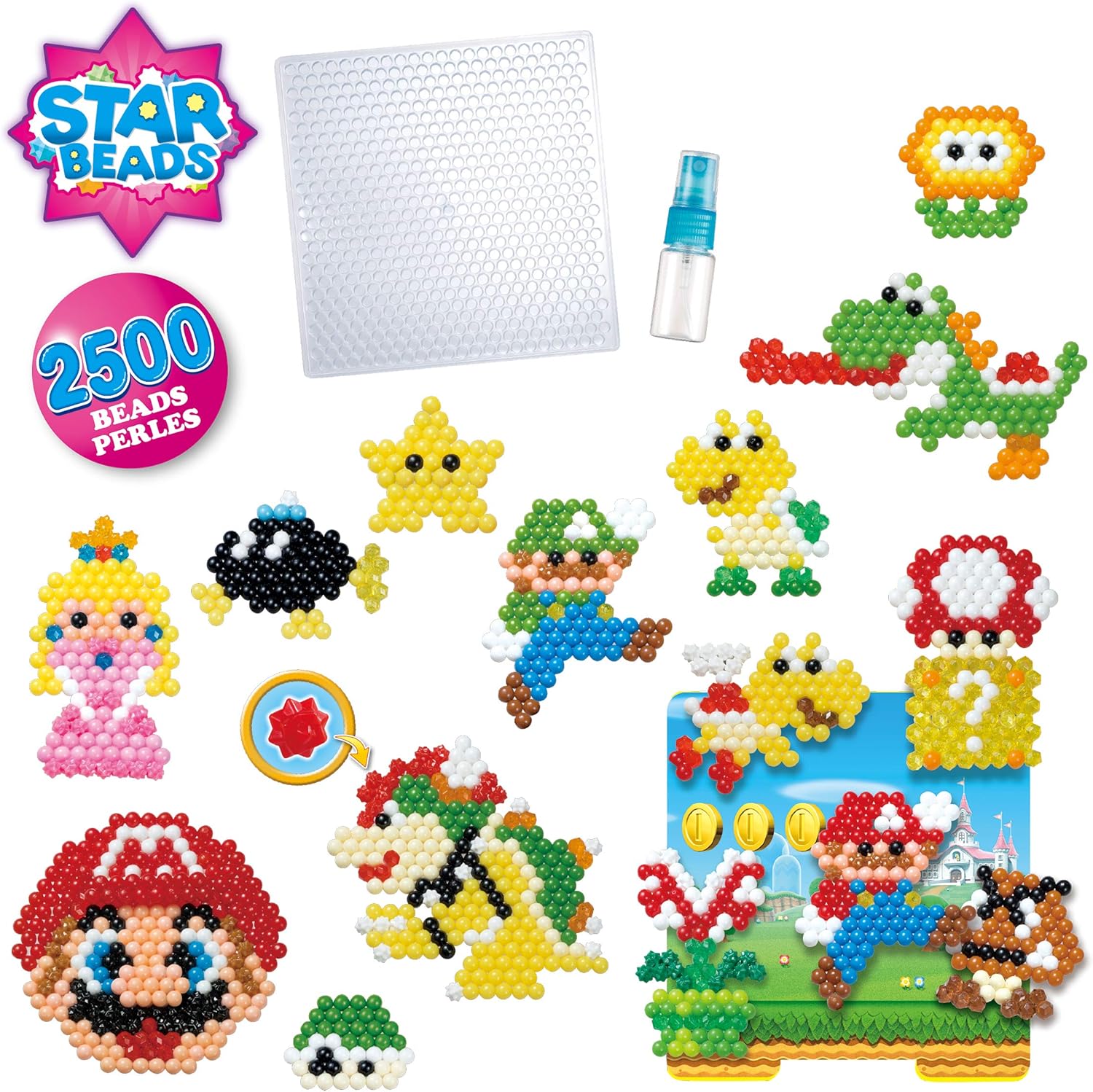 Aquabeads Creation Cube Super Mario - Arts & Crafts Bead Set for Kids 4+ 8