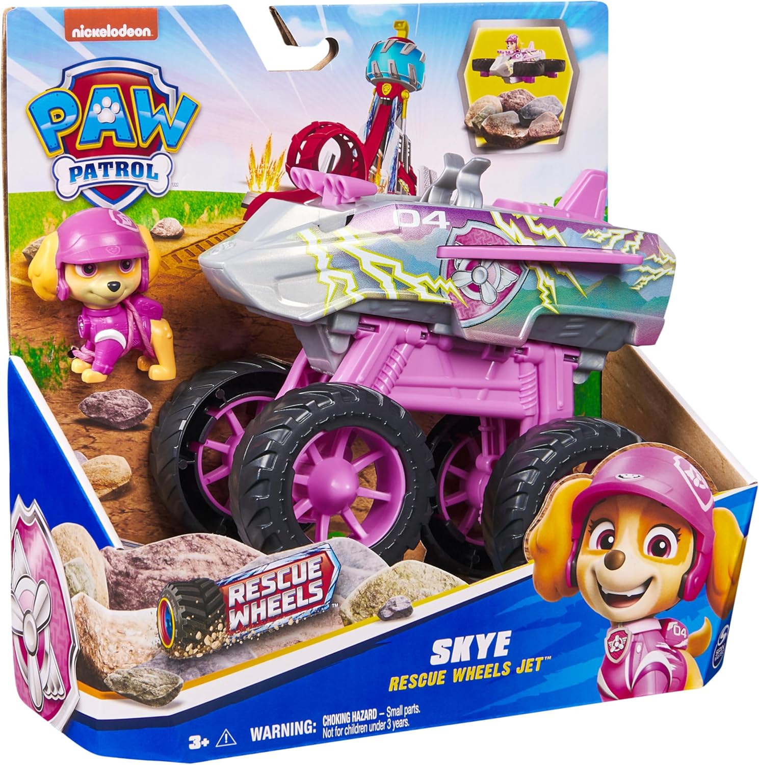 Paw Patrol: Rescue Wheels Skye’s Jet - Transforming Toy Truck with Action Figure 5