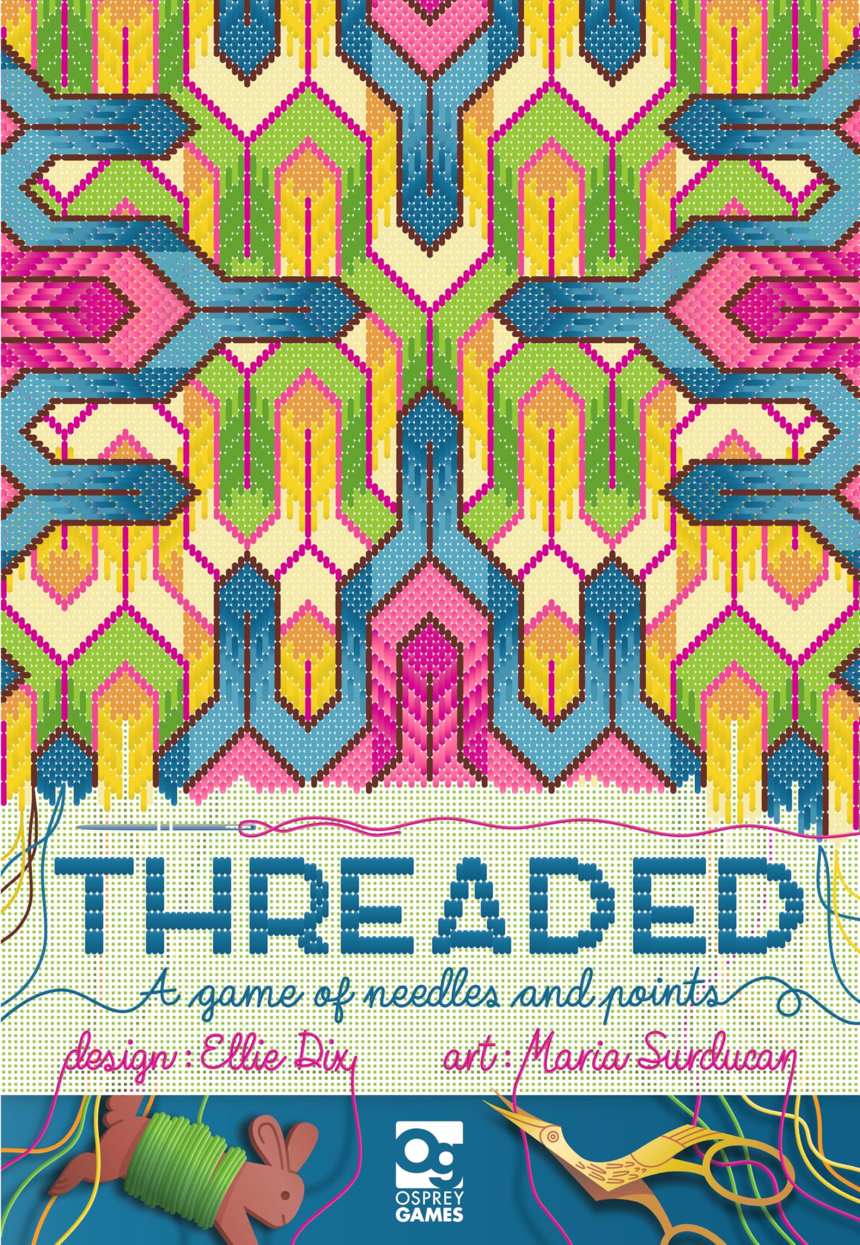 Osprey Games Threaded: A Game of Needles and Points | Worker Placement | 2-5 Players