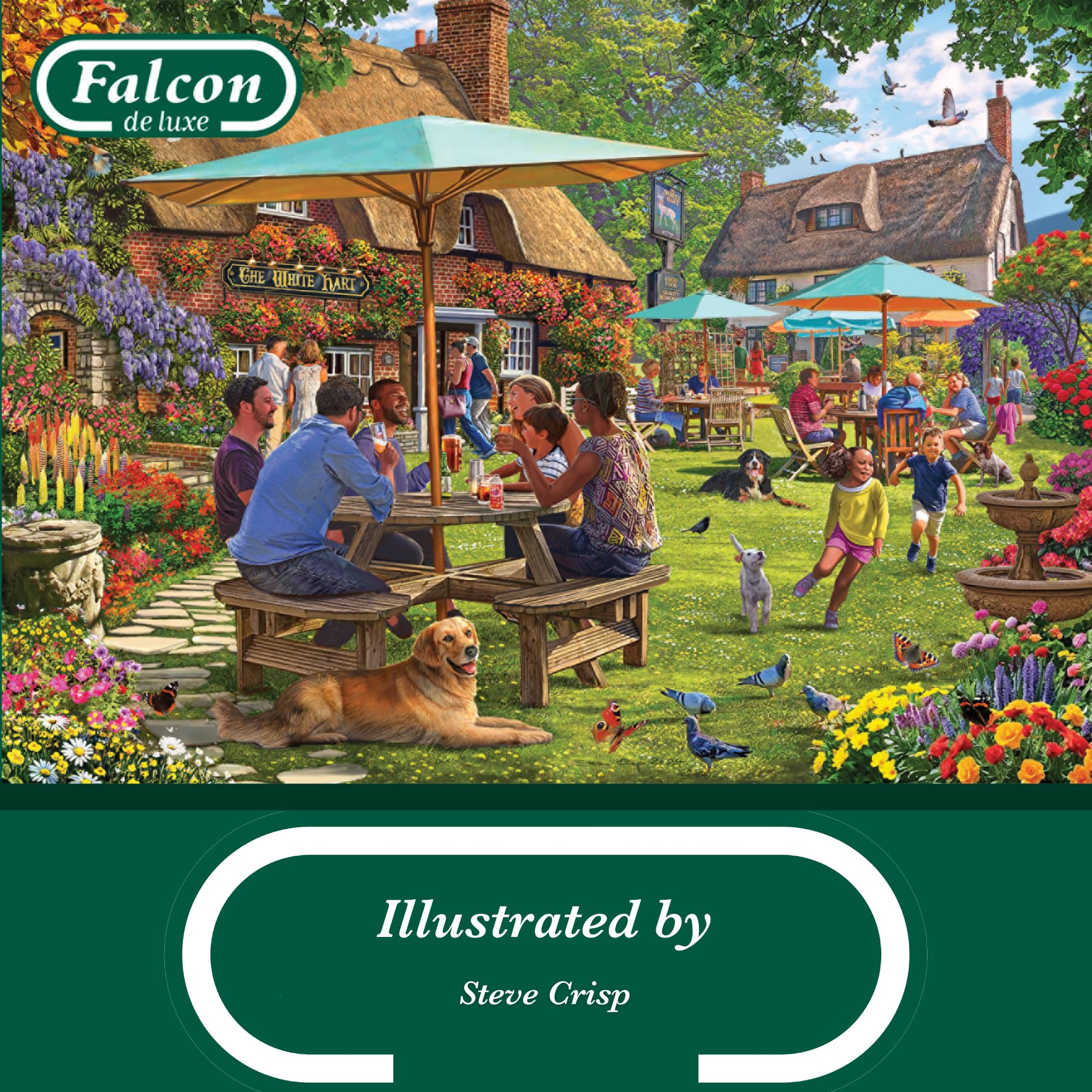 Falcon Summer at the Pub 1000 Piece Jigsaw Puzzle - Adult Puzzle by Steve Crisp 5