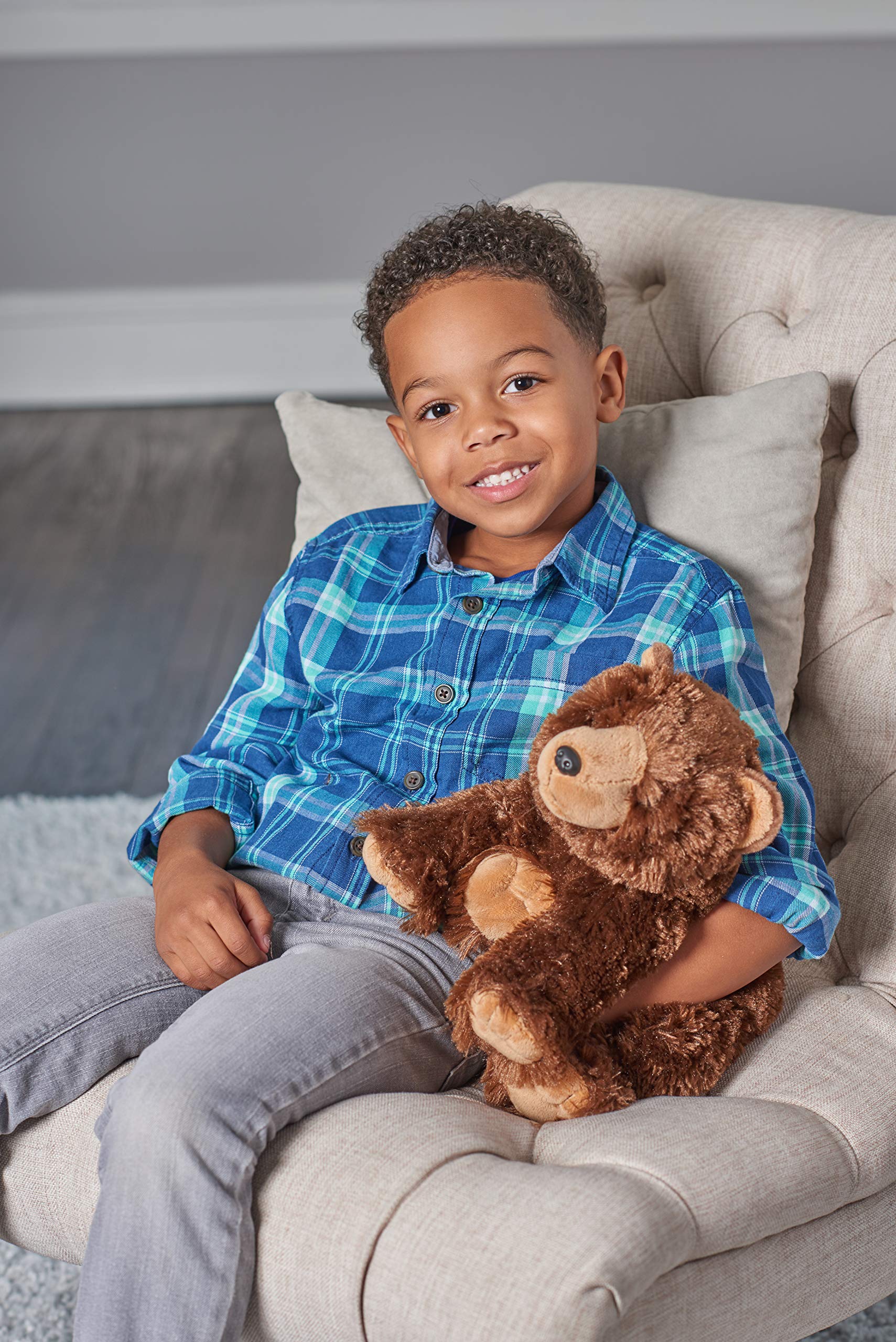 WILD REPUBLIC Cuddlekins Brown Bear Plush Soft Toy - 30 cm | Realistic Design | High Quality Plush
