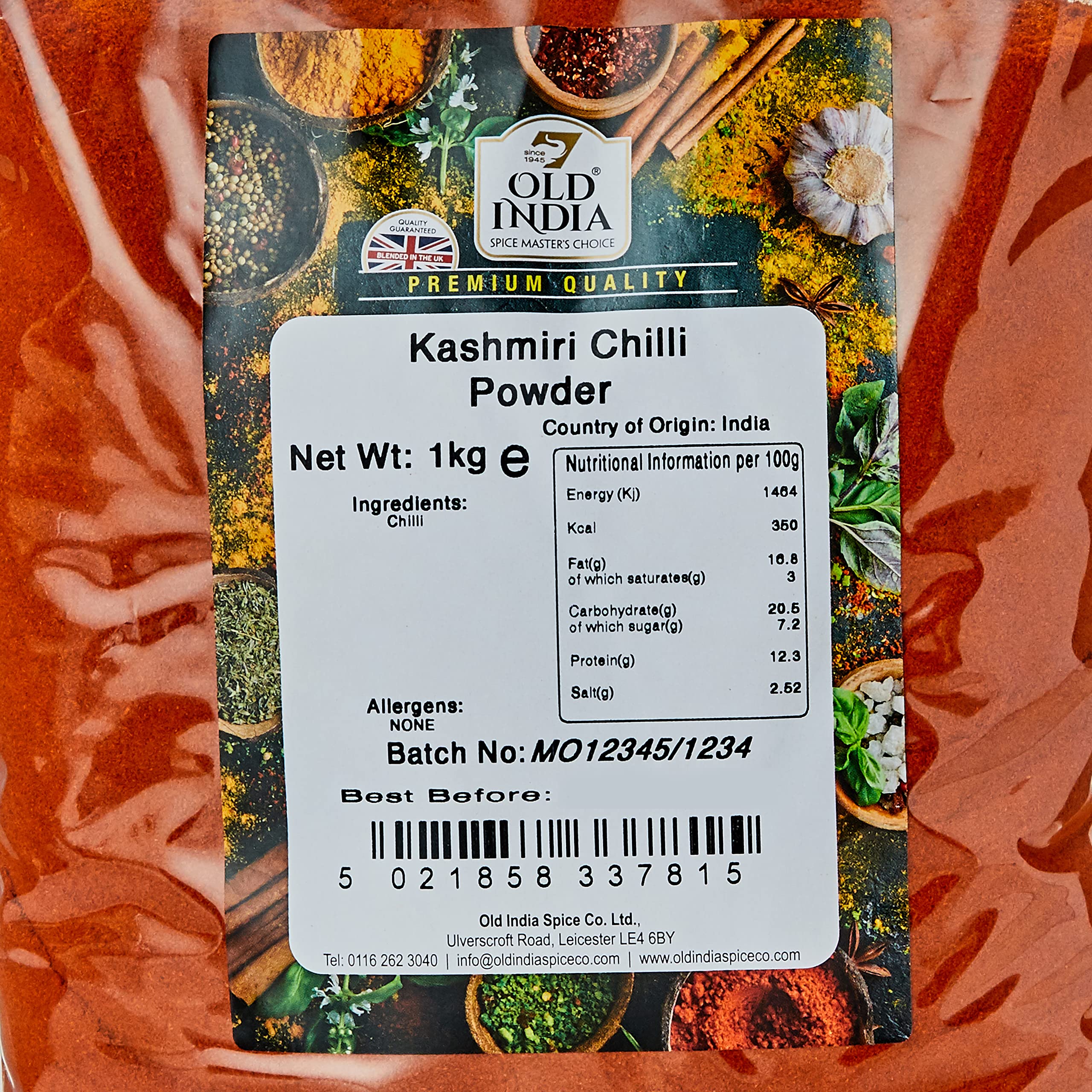 Old India Kashmiri Chilli Powder 1 Kg 3