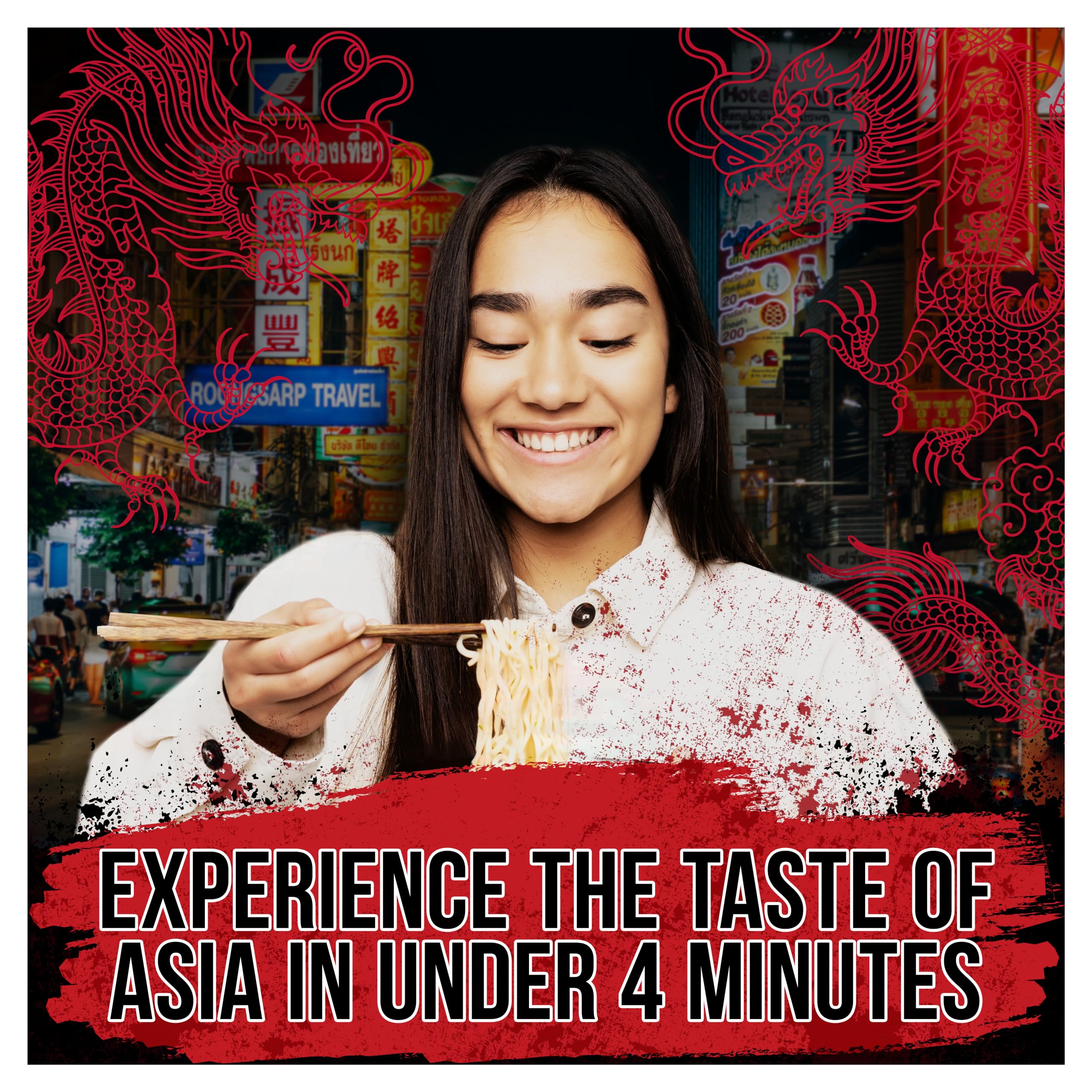 Pot Noodle Fusions Chilli Chicken Instant Vegan Noodles 100g 5