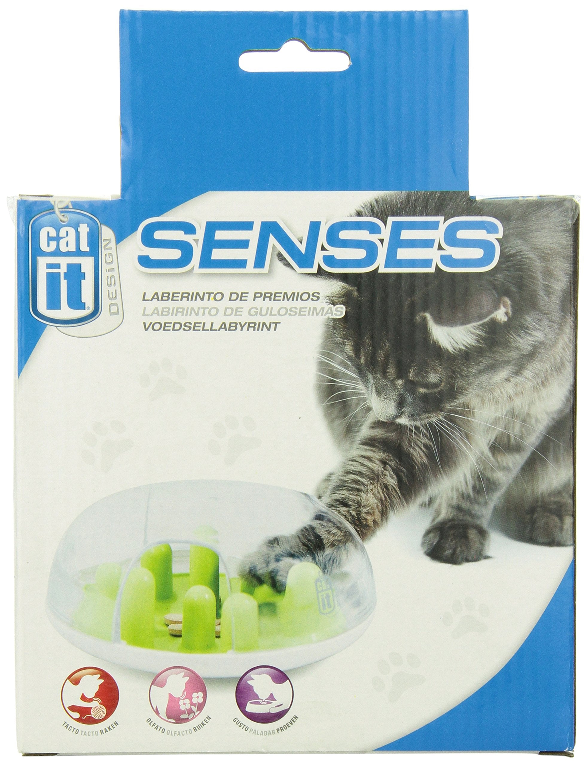 Catit Senses Treat Maze - Interactive Slow Feeder for Indoor Cats | Plastic | Red 4