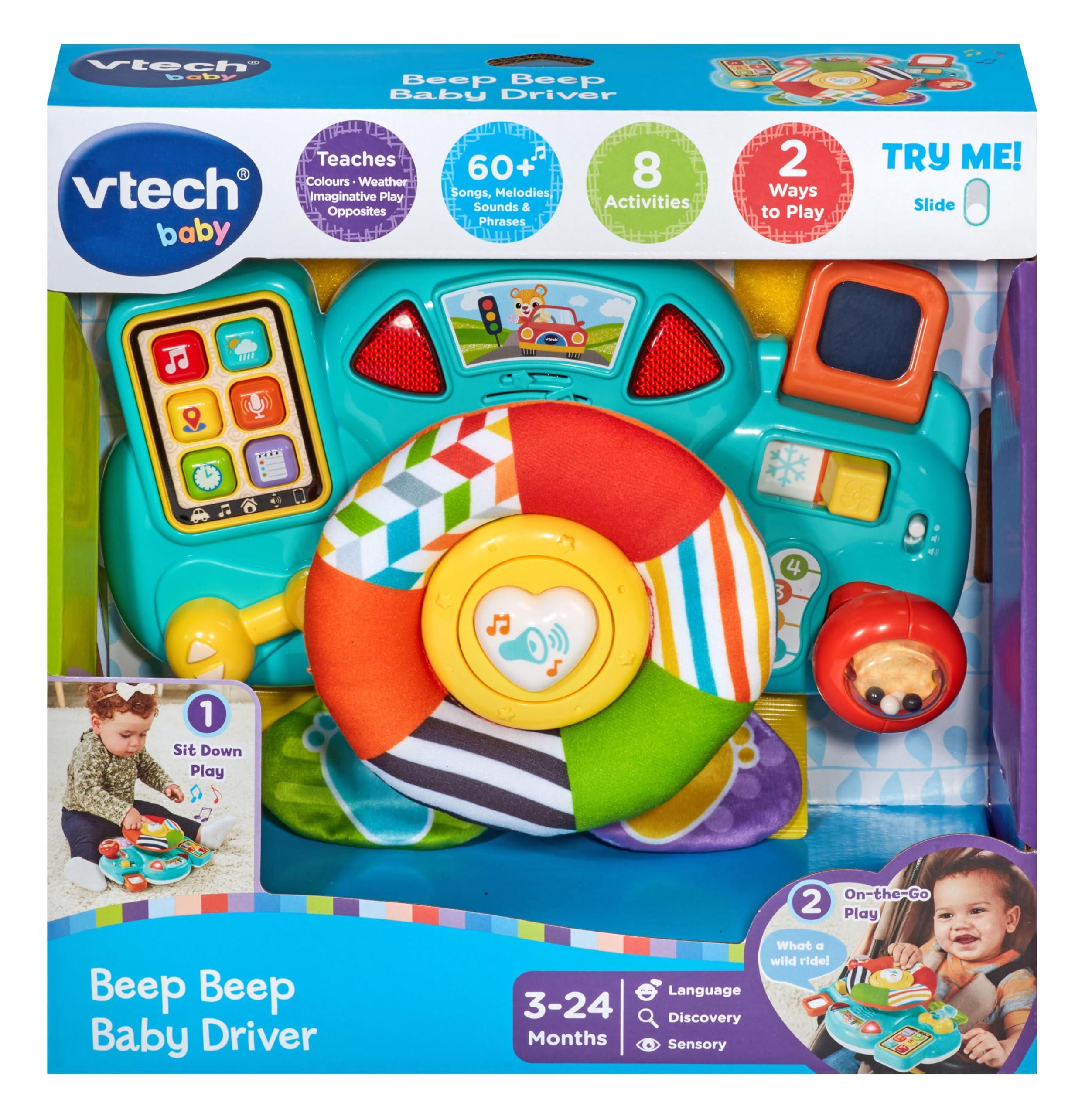 VTech Beep Beep Baby Driver - Interactive Steering Wheel Toy for 3 Months+ 15