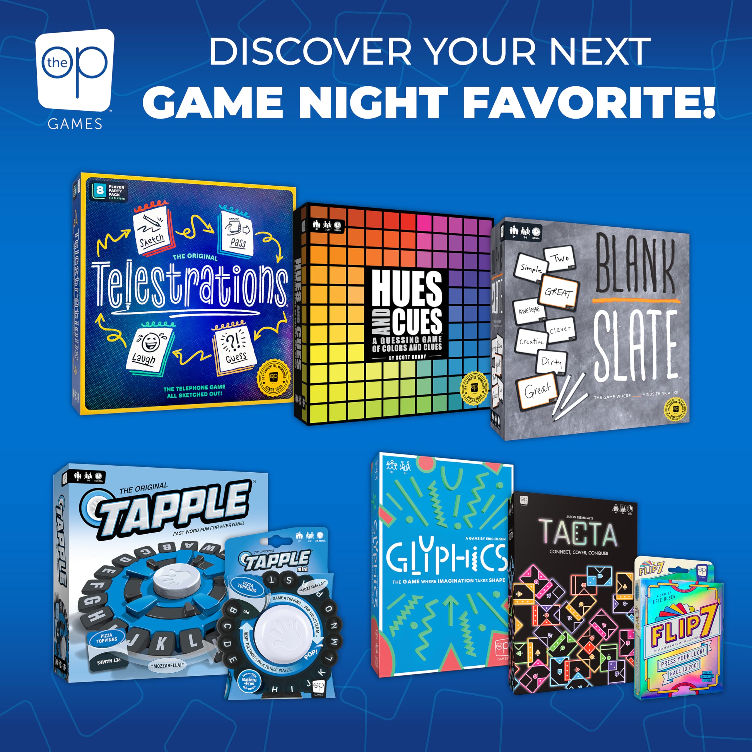 USAopoly Tacta Party Card Game for 2+ Players, Ages 7+, 20+ Minutes Play Time 7