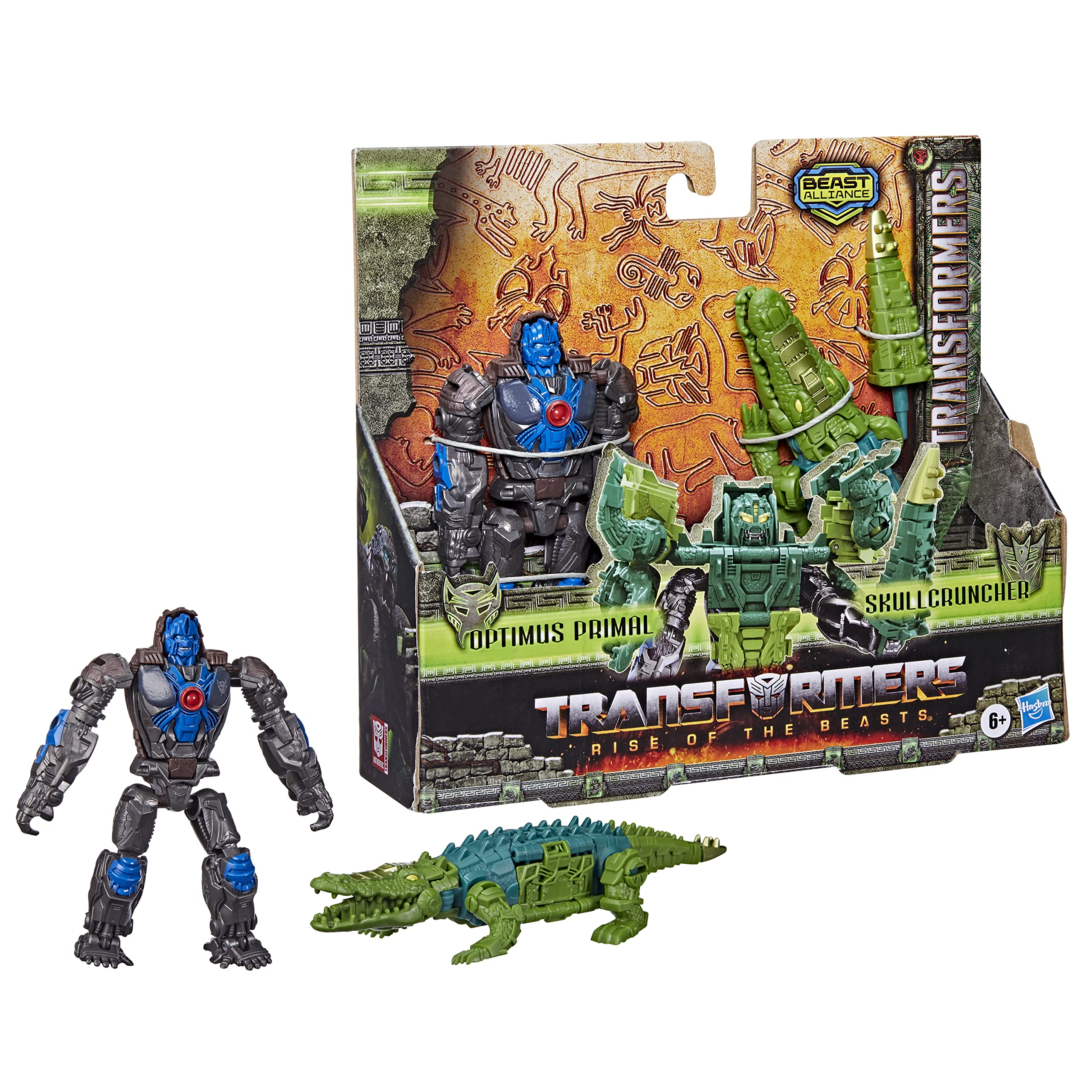 Transformers Beast Combiner 2er-Pack: Optimus Primal &amp; Skullcruncher – umwandelbare Actionfiguren für Kinder ab 6 Jahren 8