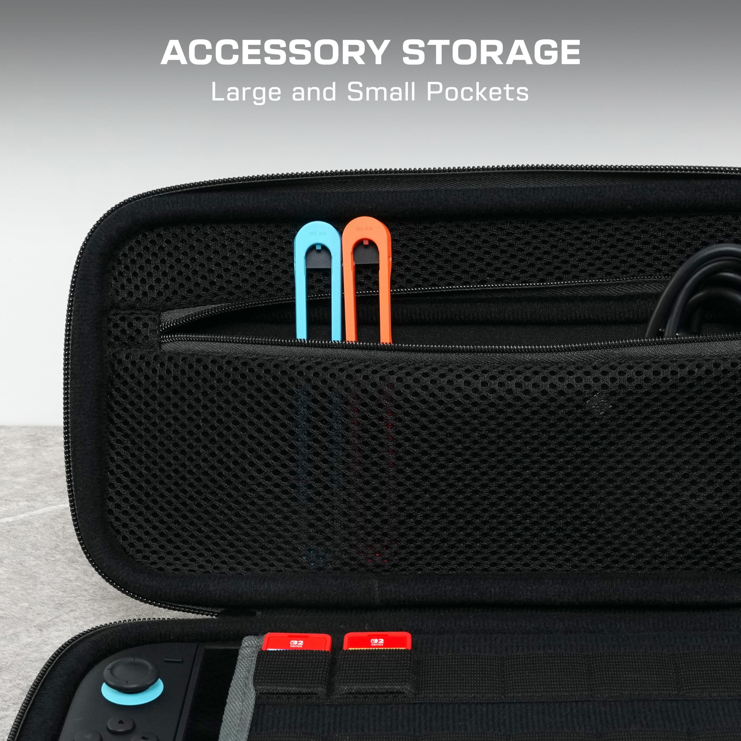 Turtle Beach PlayTrek Charcoal Travel Case for Nintendo Switch 2, Switch, & OLED Model 2