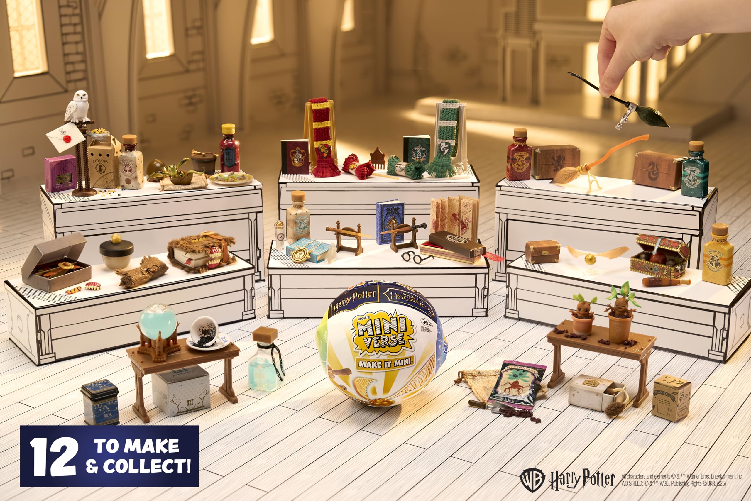 MGA's Miniverse Make It Mini Back to Hogwarts Harry Potter Collectible Prop DIY Kit | Resin 4