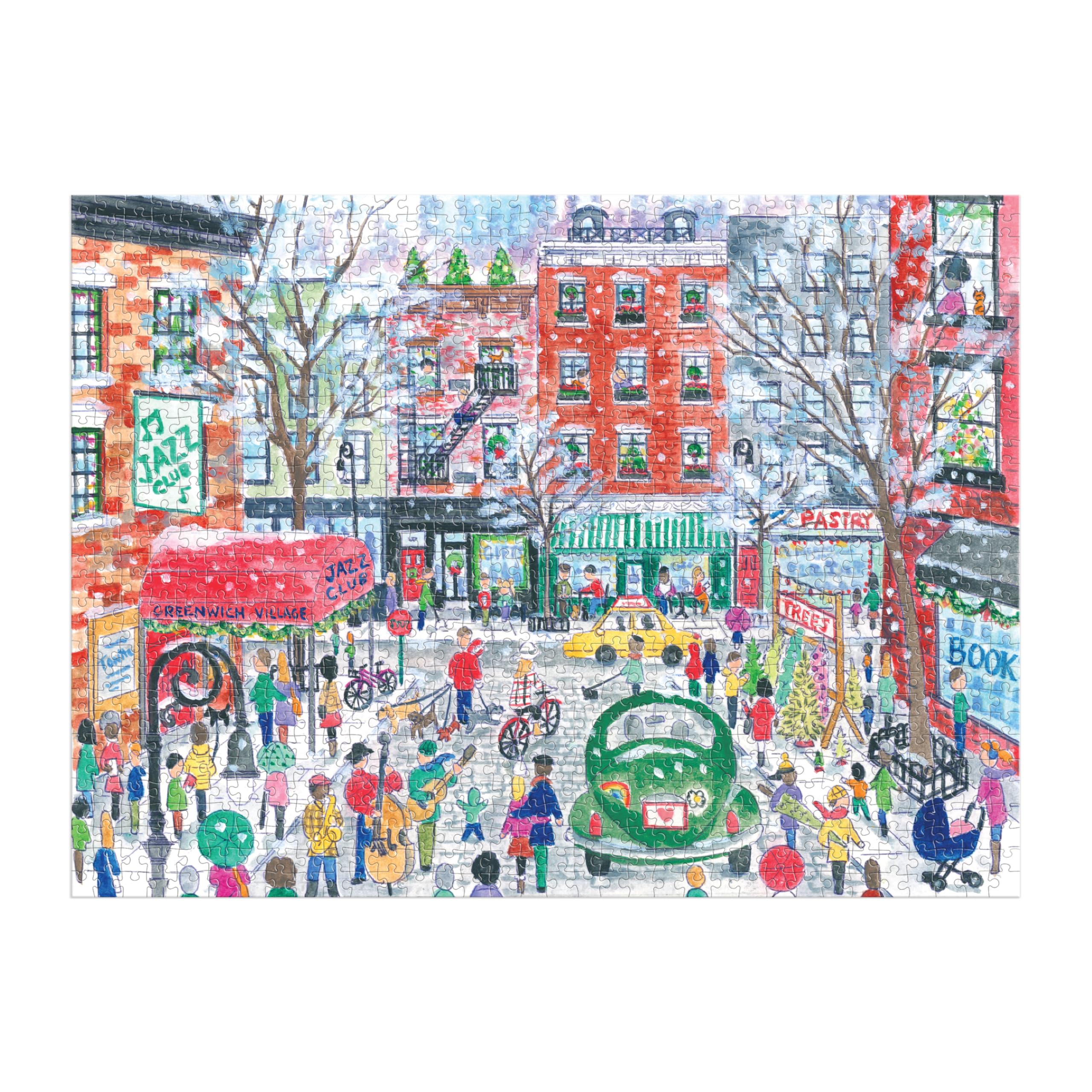 Galison Christmas in Greenwich Village – 1000 Piece Michael Storrings Jigsaw Puzzle 14