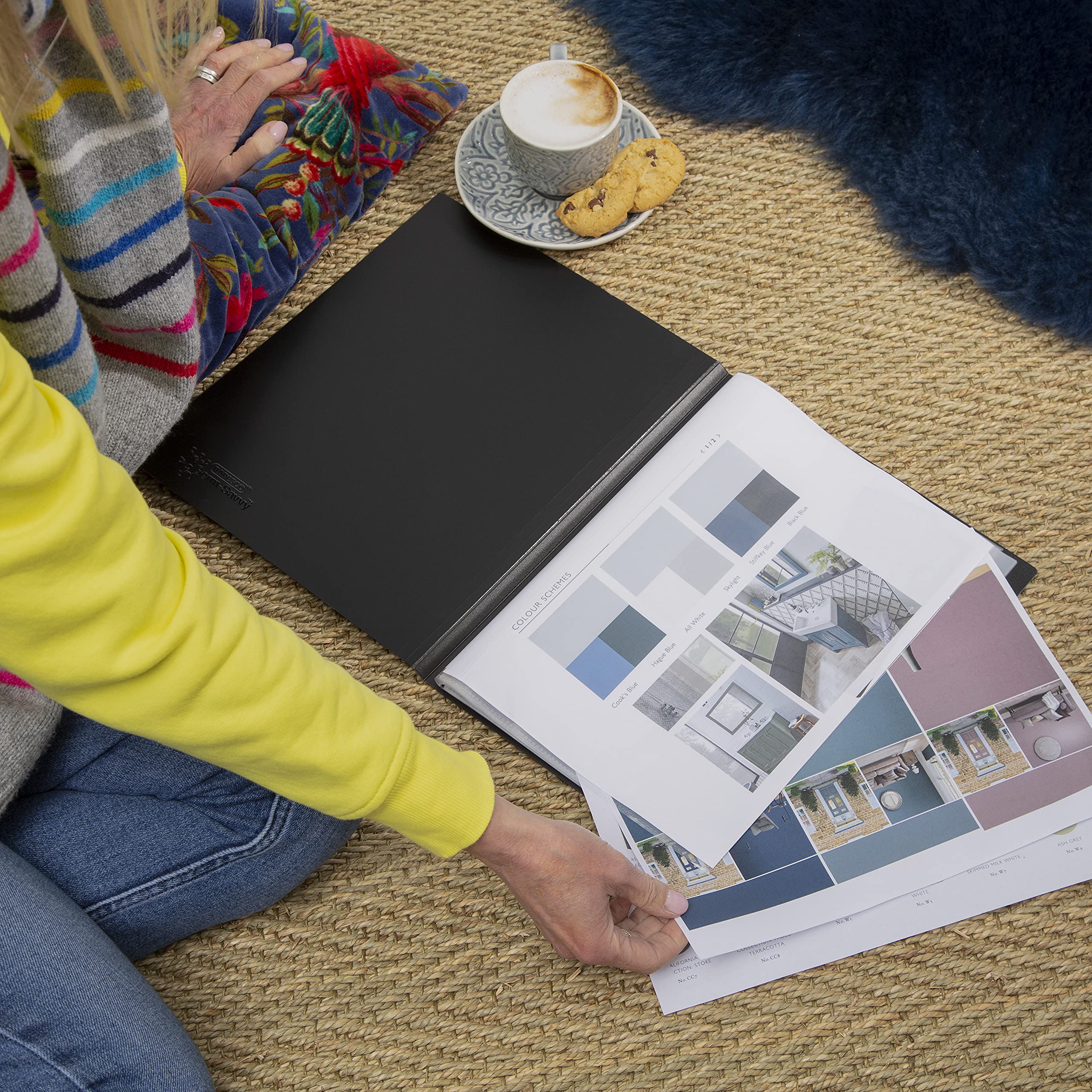 RAPESCO 1650 Germ-Savvy Antibacterial Hardcover Polypropylene Presentation Display Book | A4 | 36 Pockets | Black 4