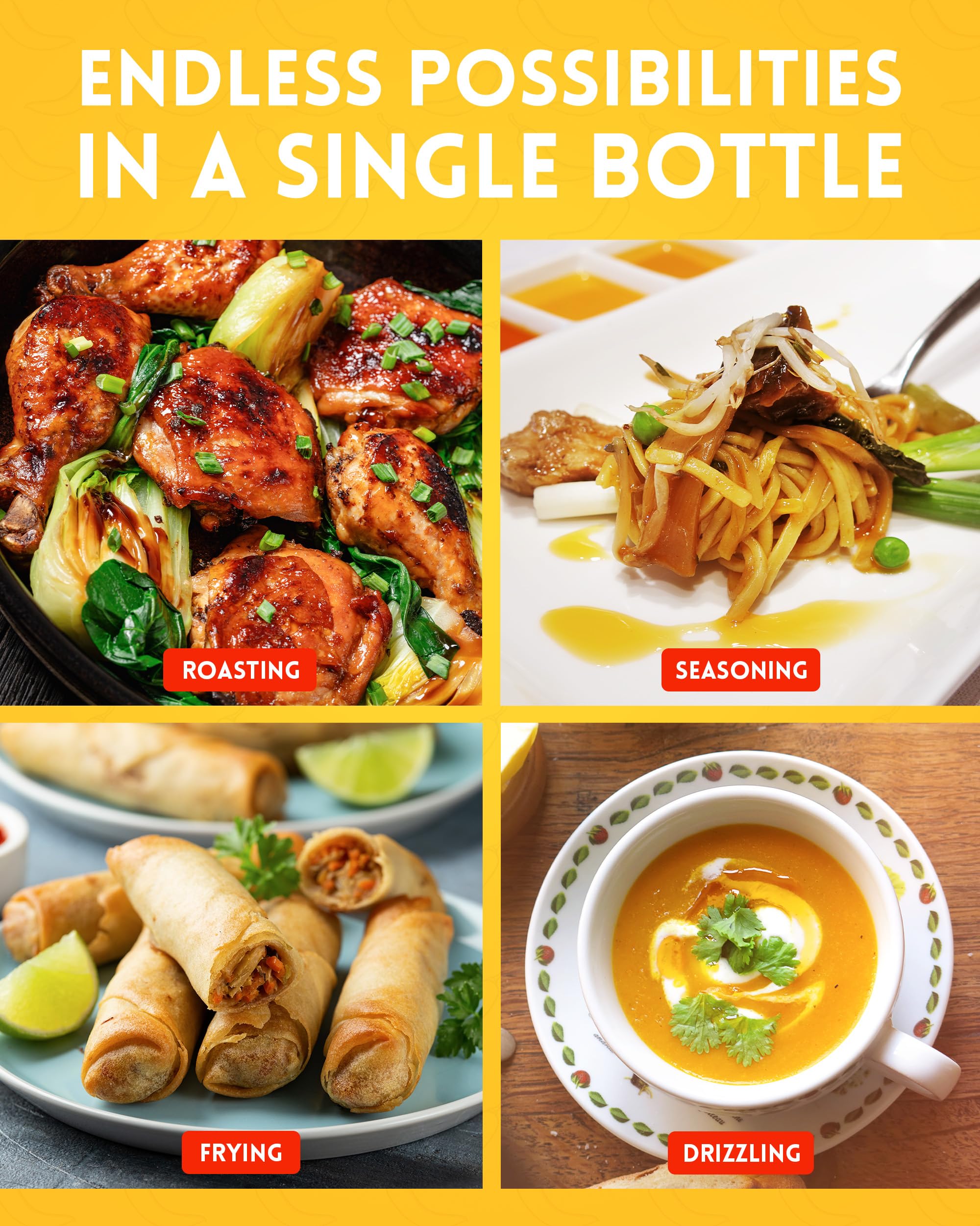 The Chilli Oil Company - Chilli with Garlic 125ml - Medium Hot Sauce with Spanish Extra Virgin Olive Oil 9