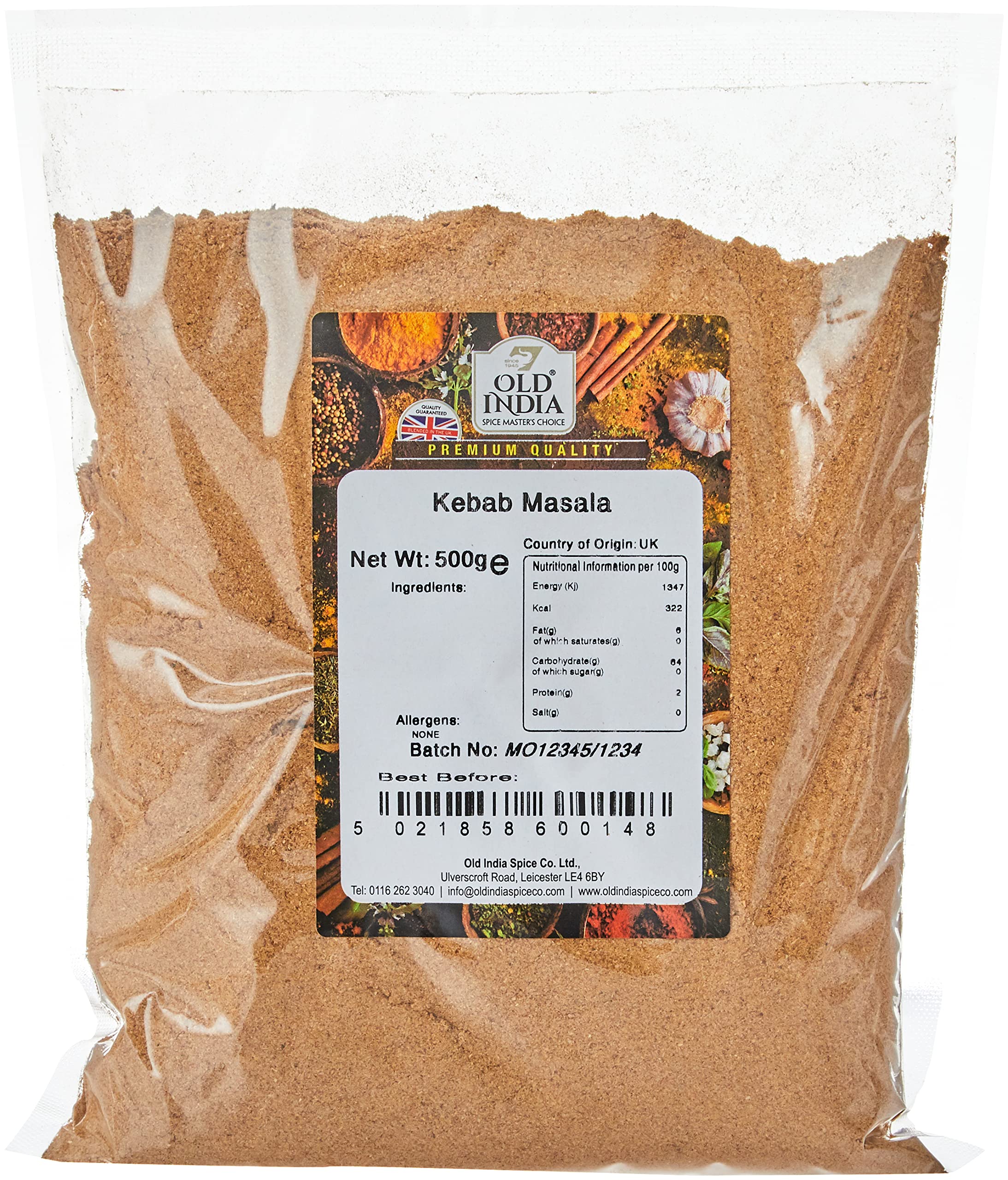Old India Kebab Masala 500g - Indian Seasoning Blend for Curries, Vegetables & Stews 4