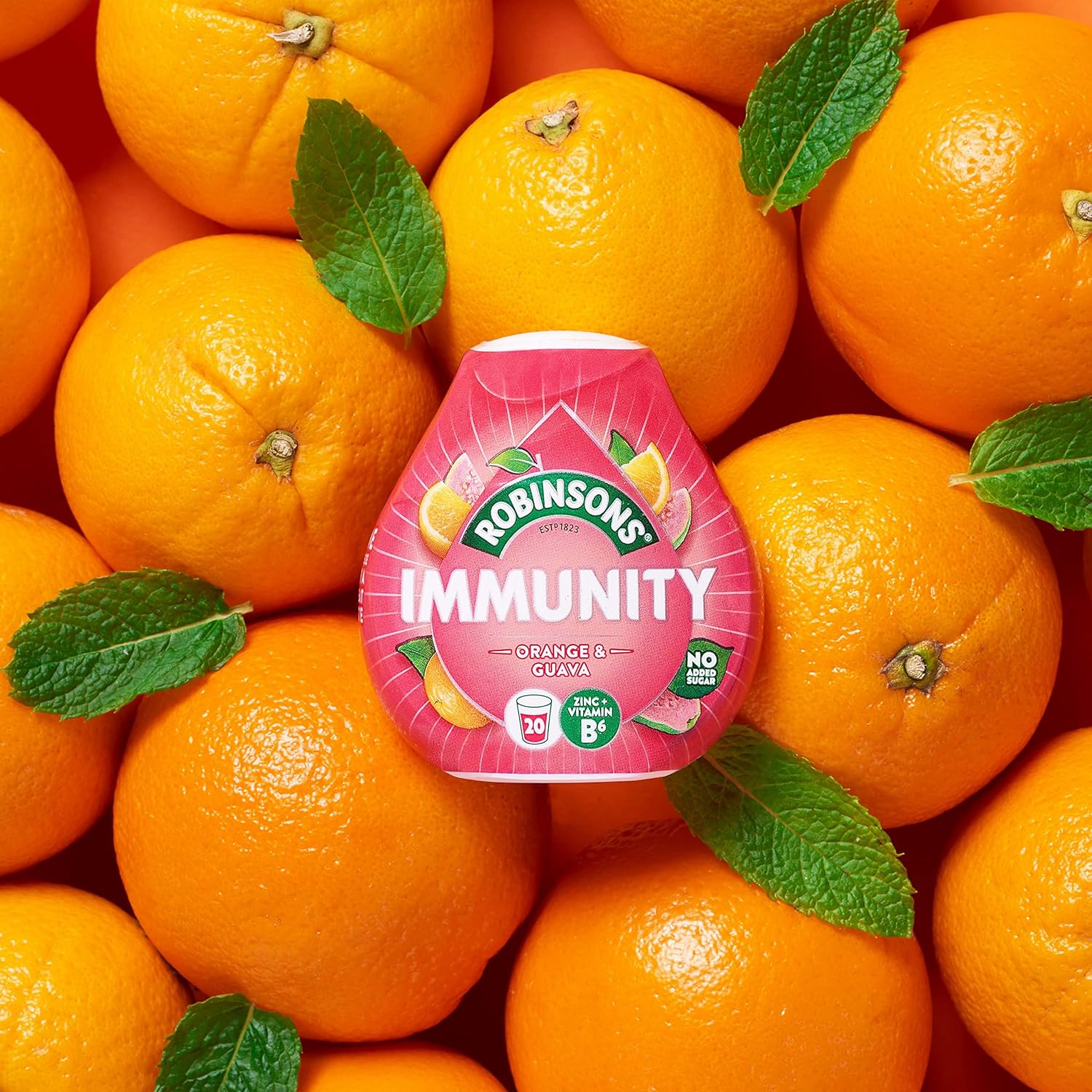 Robinsons Immunity Benefit Drops Orange &amp; Guavenkürbis mit Vitamin B6 und Zink – 66 ml 6