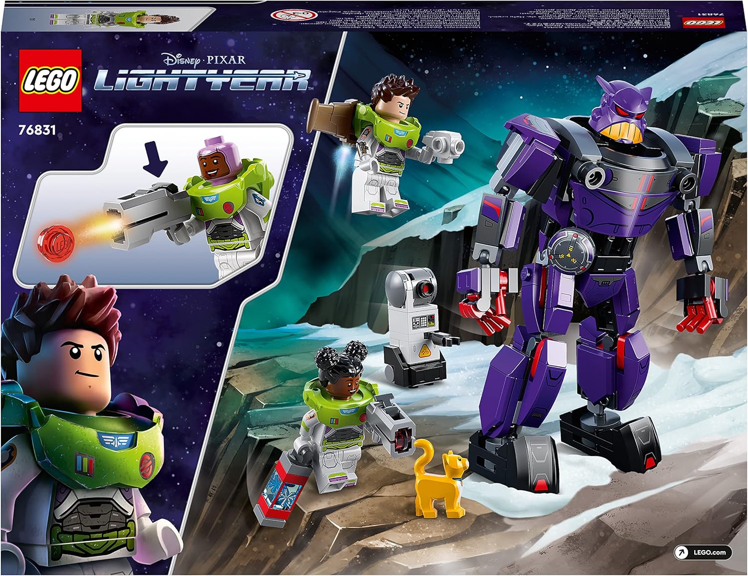LEGO 76831 Disney and Pixar’s Lightyear Zurg Battle Buildable Robot Toy - 261-Piece Set for Ages 7+ 7